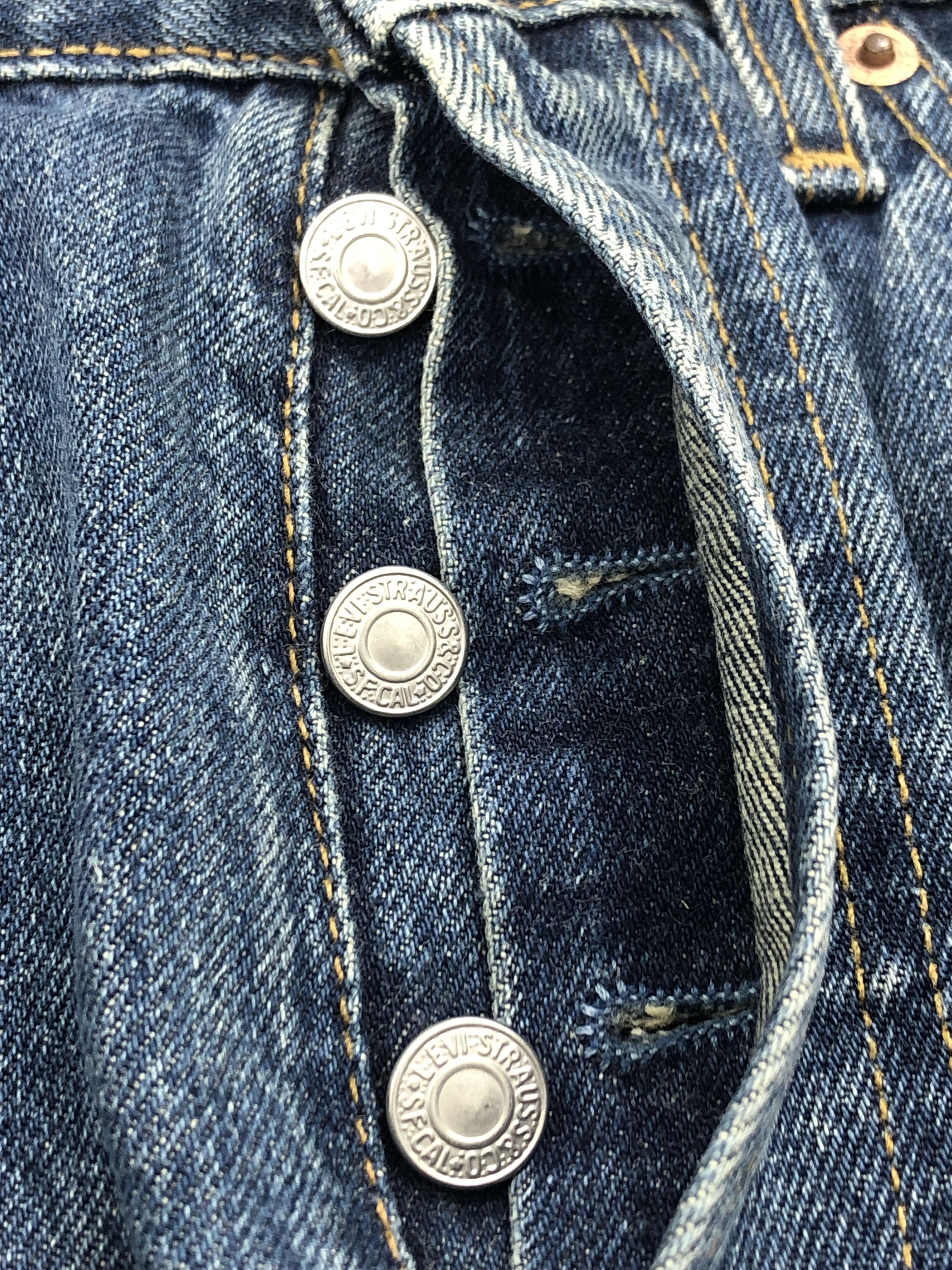 Levi's × Vintage Denim Blue Vintage 90s Levi's 501 Jeans Size US 30 / EU 46 - 12 Thumbnail