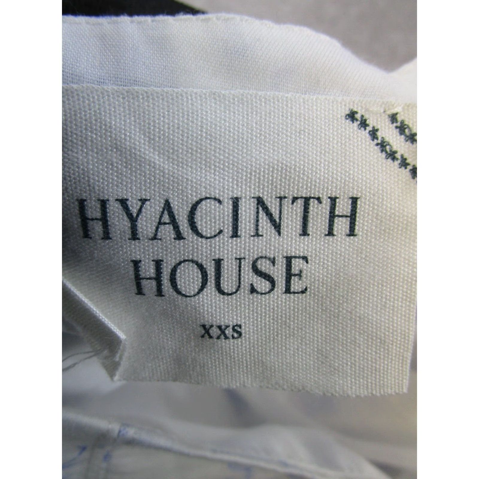 Vintage Hyacinth House Dress Womens Xxs White Blie Floral Cotton Blouson Size XXS / US 00 / IT 34 - 4 Thumbnail
