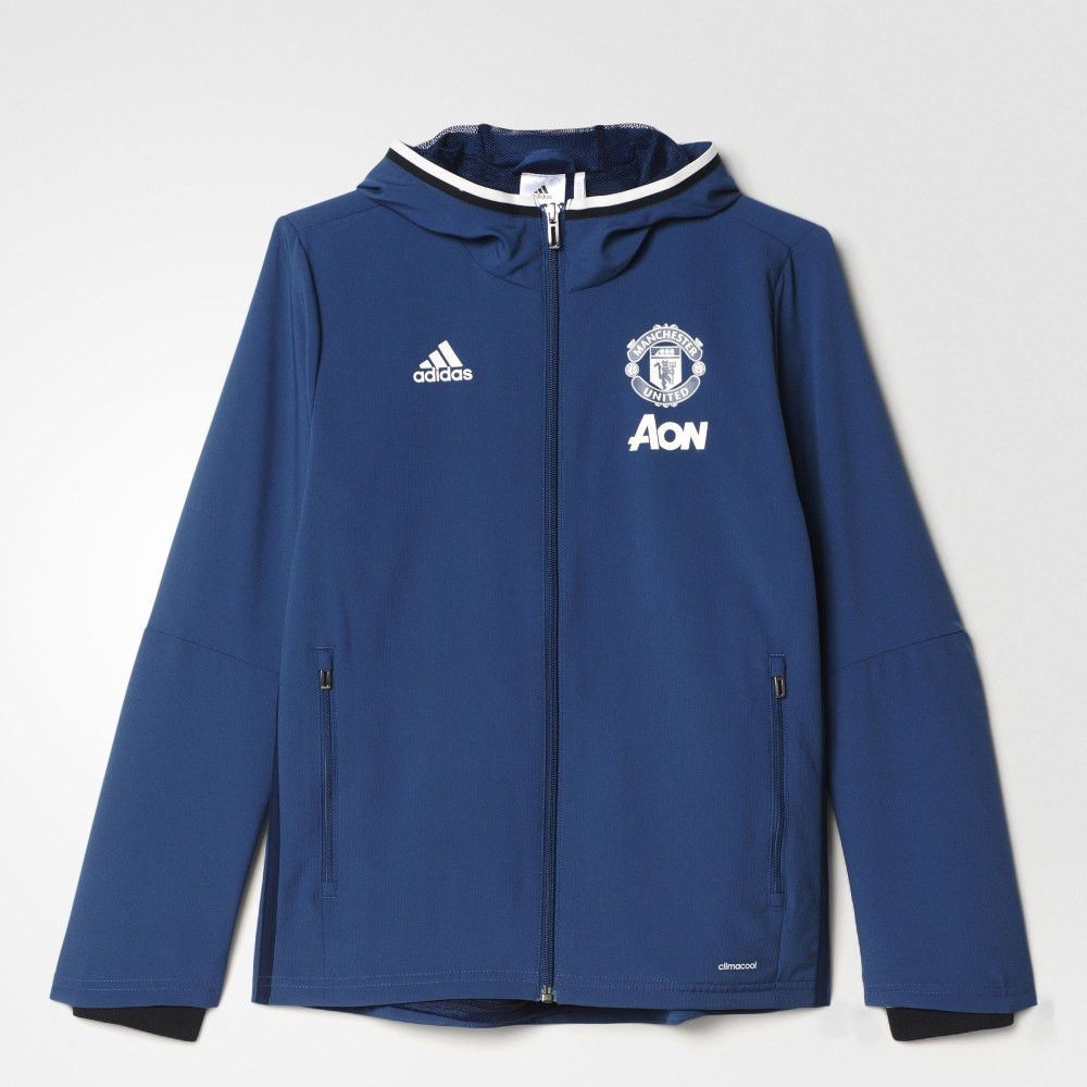 Adidas 2016 Adidas Manchester United Training Hoodie Jacket Youth Size US XXS / EU 40 - 1 Thumbnail