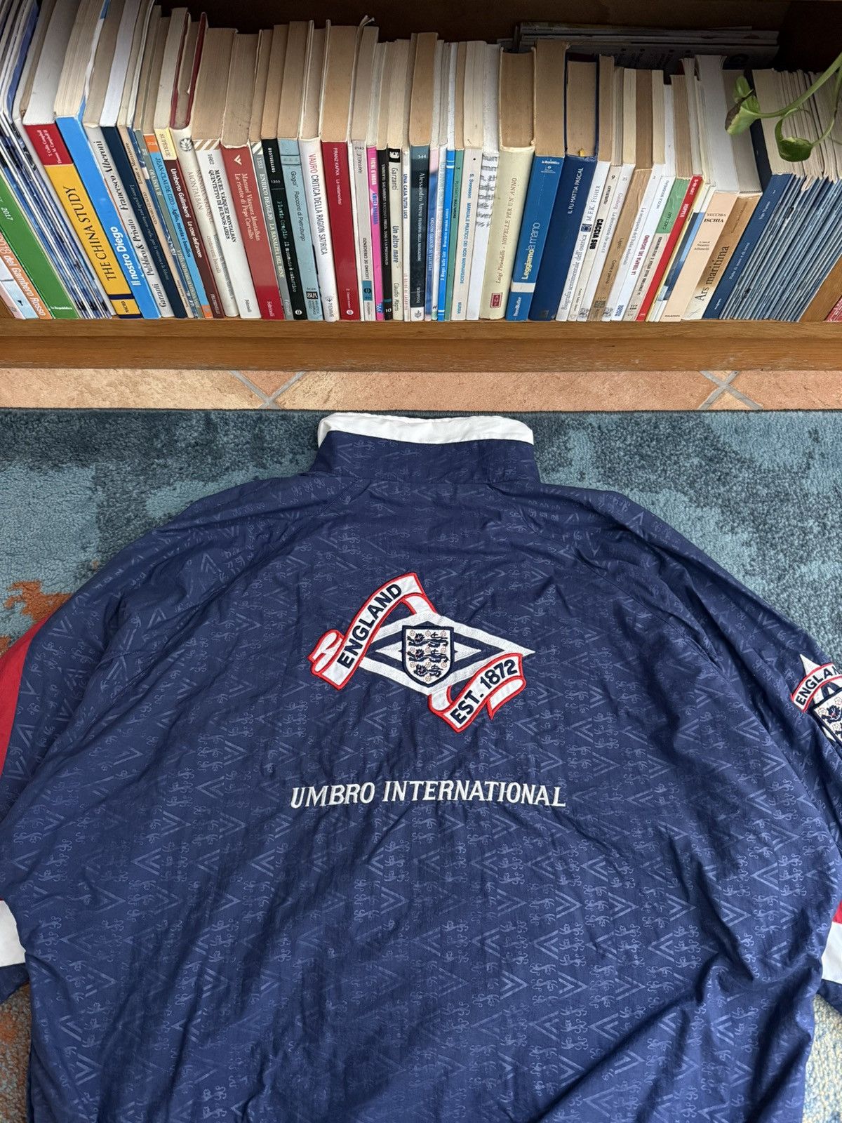 Umbro Vintage 1990 1992 England Umbro Men’s Track Football Jacket Size US XL / EU 56 / 4 - 8 Thumbnail