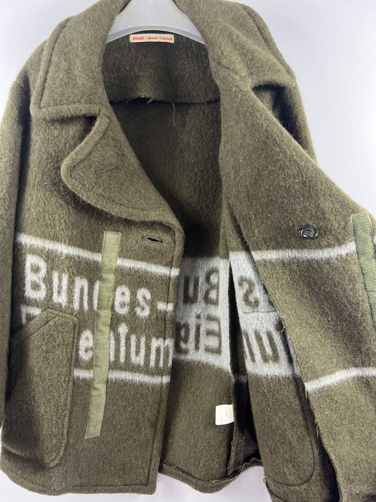 Japanese Brand 🔥 JAPANESE Khaki Dessin Travaux Bundes-Eigentum wool mohair Size US S / EU 44-46 / 1 - 6 Thumbnail