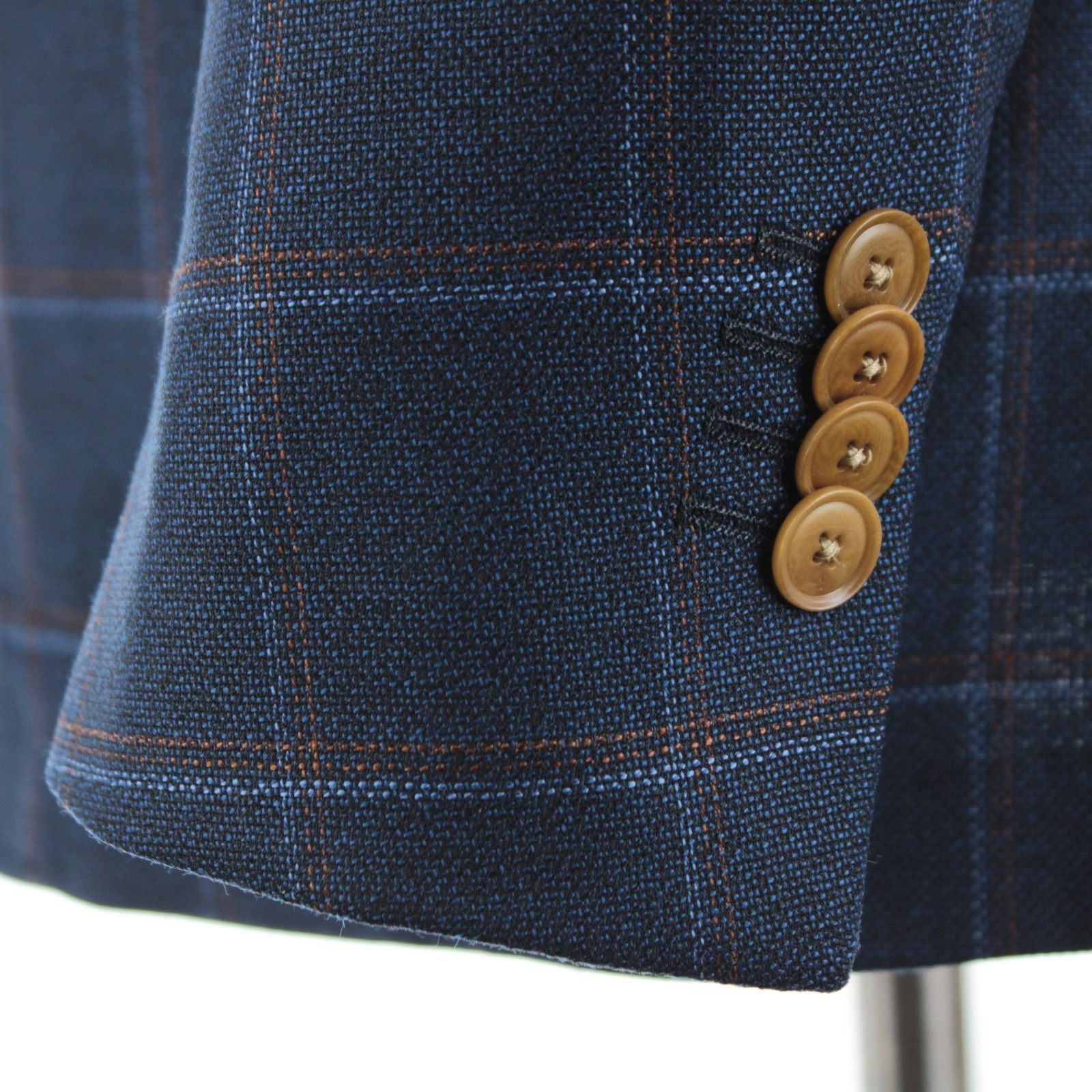 Luciano Barbera Luciano Barbera Sport Coat Size 42 US in Blue Size 42R - 3 Thumbnail