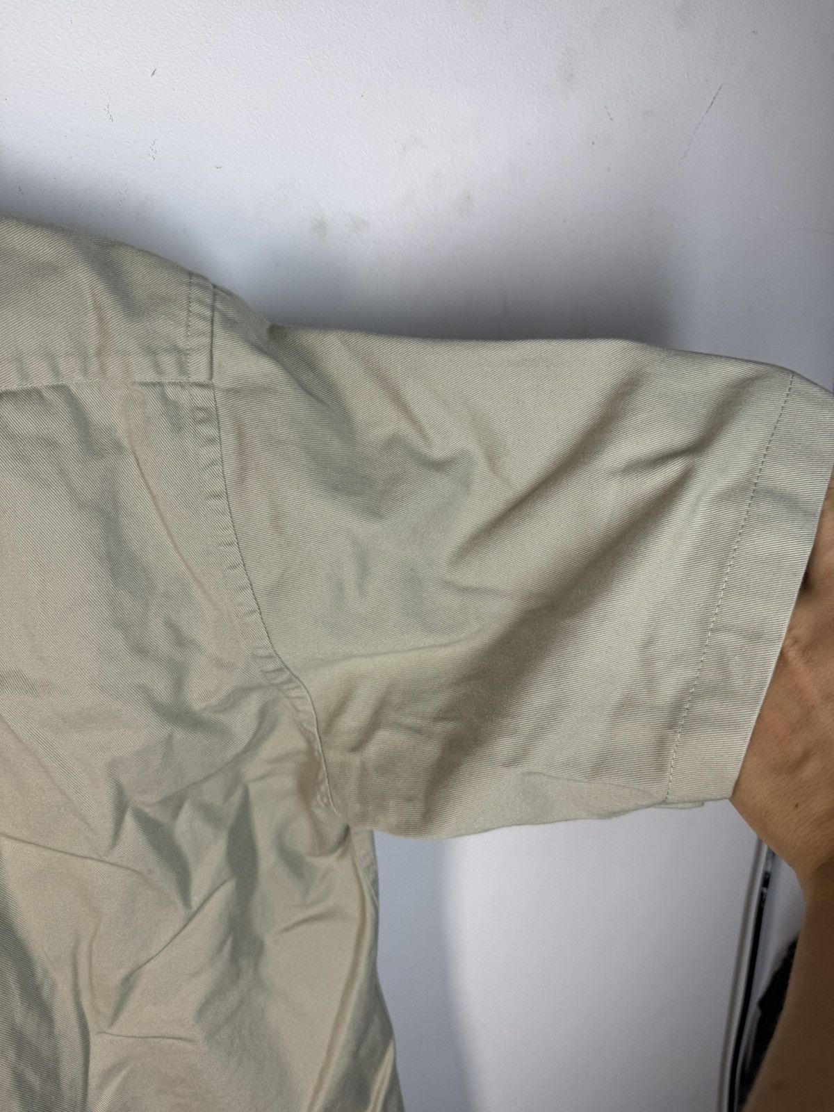 Yves Saint Laurent Beige YSL Shirt Short Sleeve Button Up Collar Vintage Y2K Size US M / EU 48-50 / 2 - 15 Thumbnail