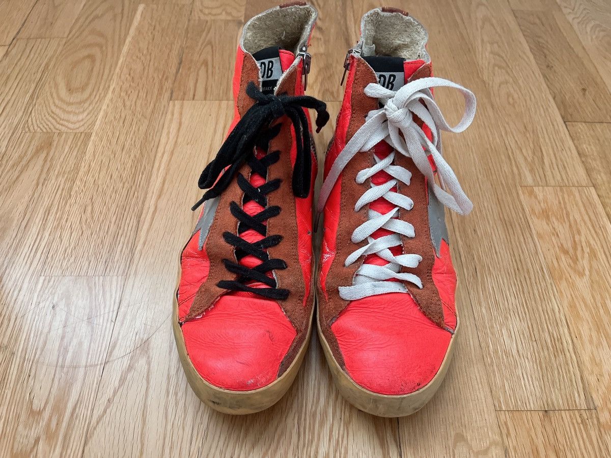 Golden Goose Golden goose Fancy neon orange Mid star Size US 7.5 / IT 37.5 - 2 Thumbnail