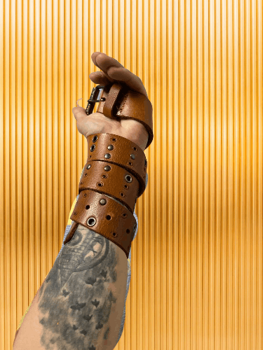Diesel VINTAGE KIDS DIESEL LEATHER BELT SIZE 11 Size ONE SIZE - 1 Thumbnail