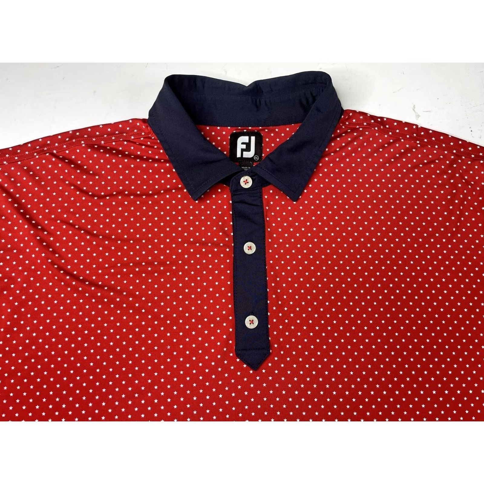 Footjoy FootJoy Polo Shirt Mens 2XL Red Golf Performance Stretch Floral AOP Short Sleeve Breathable Knit Regular Shirt Ladies? Size US XXL / EU 58 / 5 - 2 Thumbnail