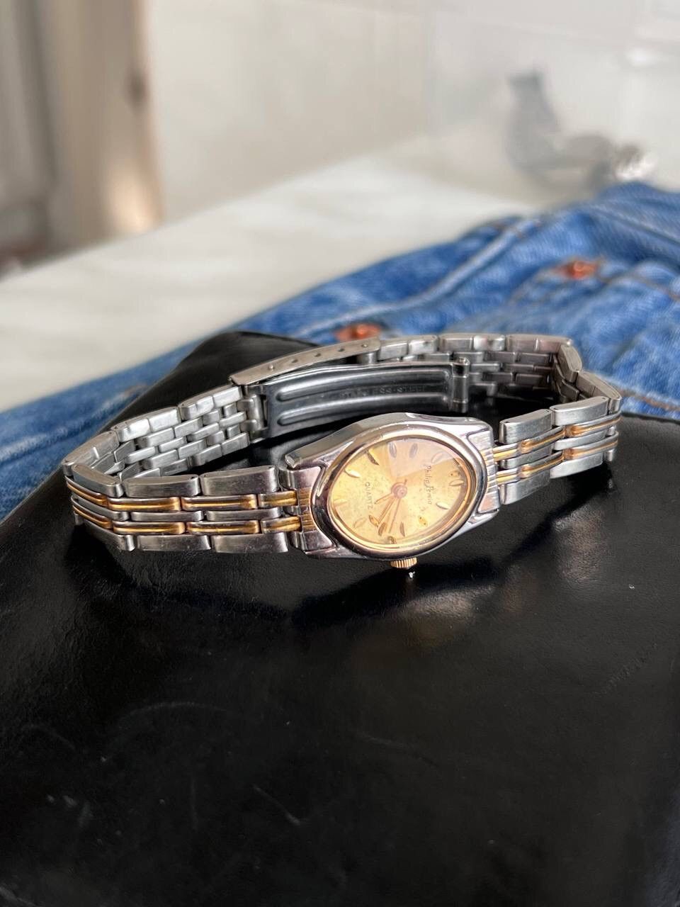 Japanese Brand × Vintage Vintage Gold/Chrome Japanese style futuristic Watch Japan Size ONE SIZE - 1 Thumbnail