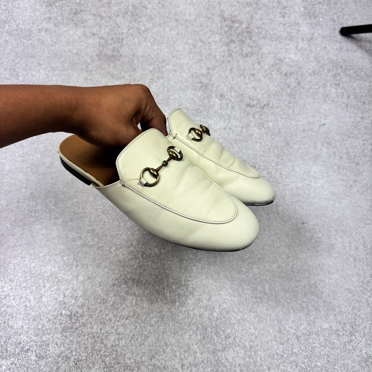 Gucci Authentic Gucci Princeton Beige Leather Vintage Mules Size US 8 / IT 38 - 3 Thumbnail