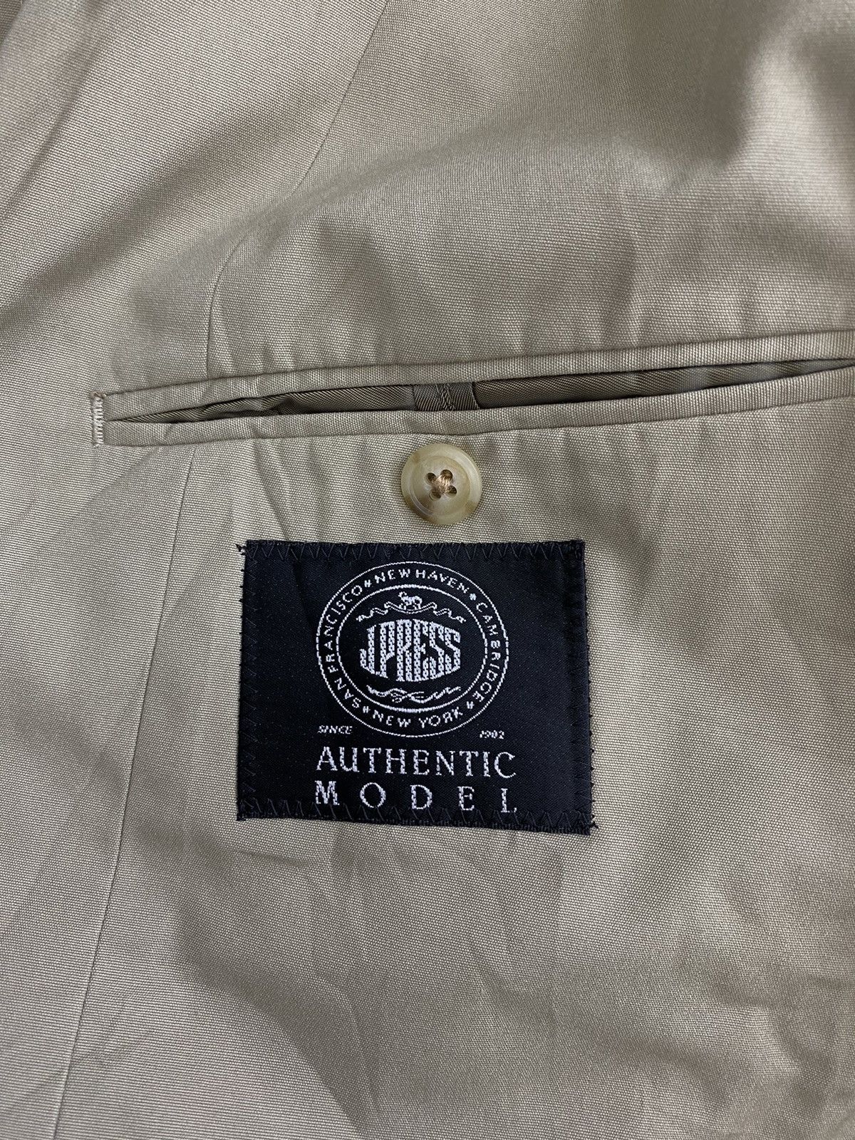 J. Press Vintage J.PRESS New York Plain Beige Blazer Coat Size US M / EU 48-50 / 2 - 4 Thumbnail