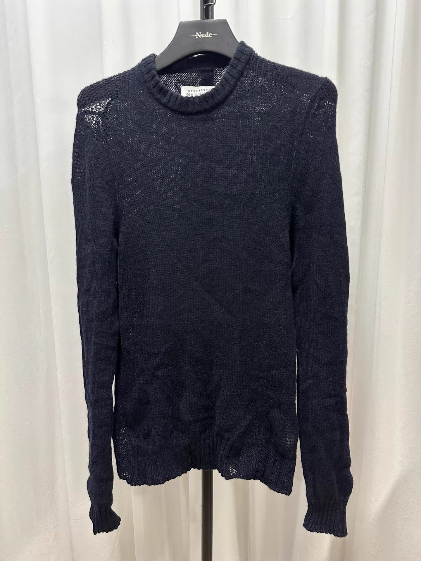 Maison Margiela Maison Margiela Openwork Wool Knit Sweater Size US M / EU 48-50 / 2 - 1 Thumbnail