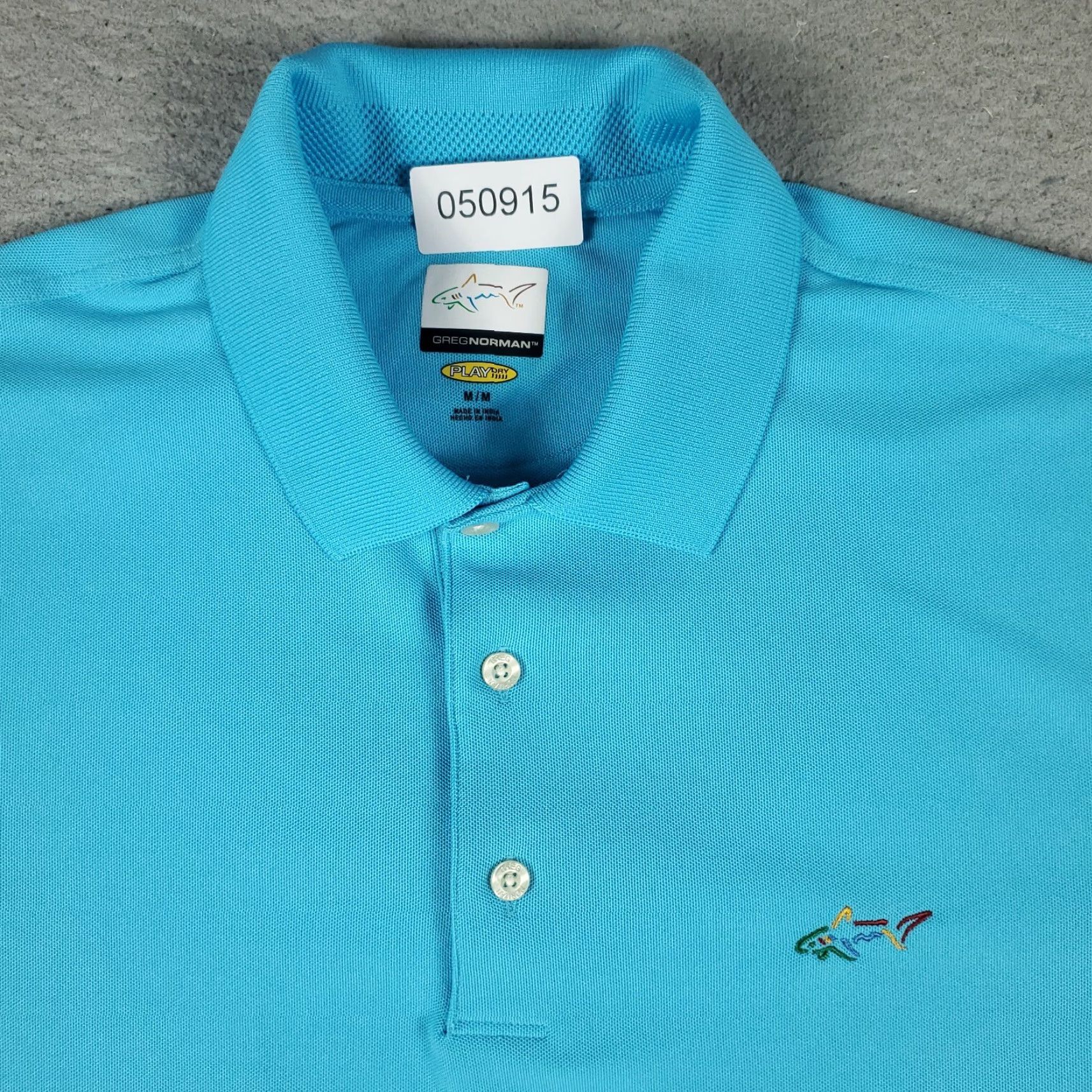 Vintage Greg Norman Polo Shirt Mens M Blue Shark Casual Golf Short Sleeve Shirt Size US M / EU 48-50 / 2 - 2 Thumbnail