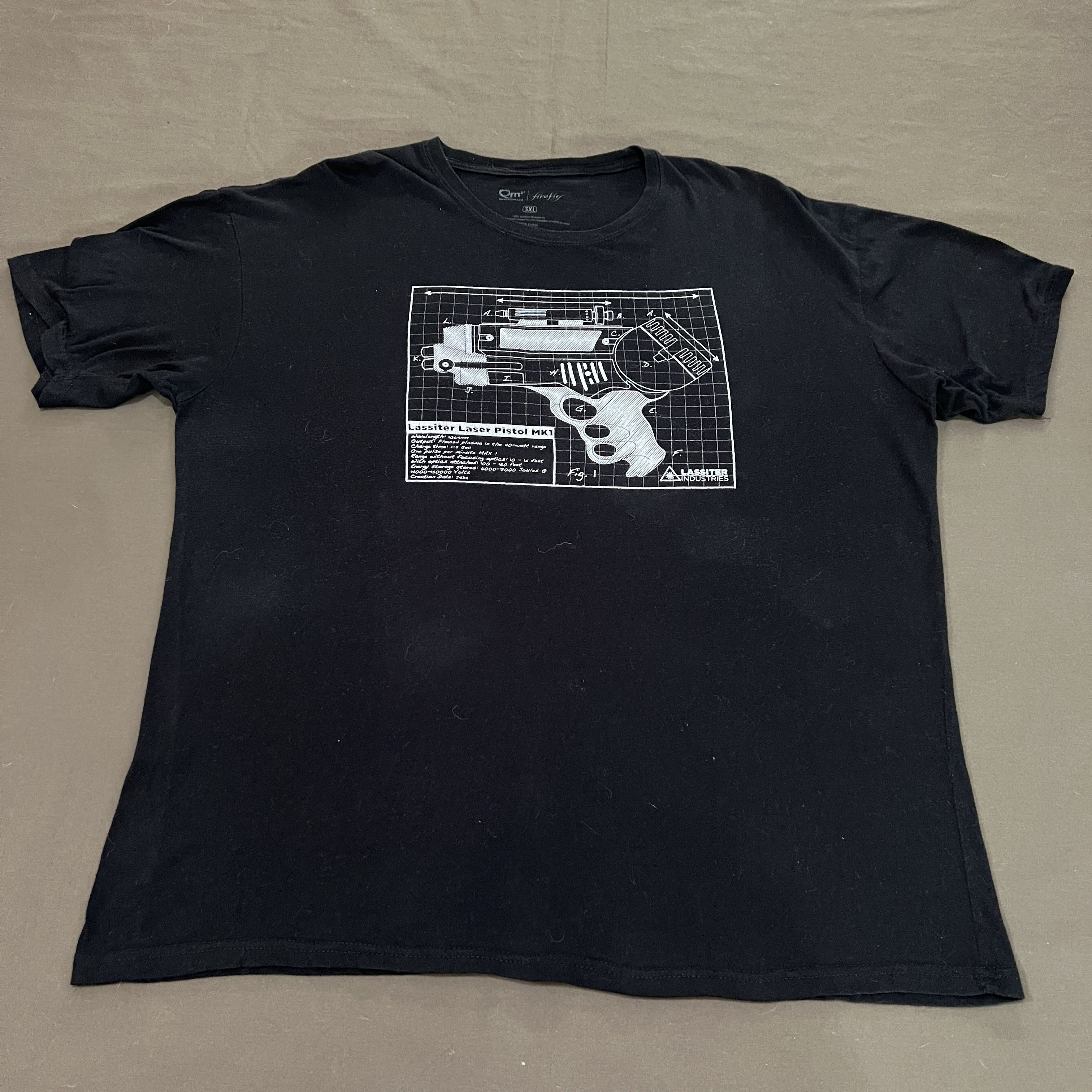 Other Firefly Series Lassiter Laser Pistol Tee 3XL Oversized Size US XXL / EU 58 / 5 - 2 Thumbnail