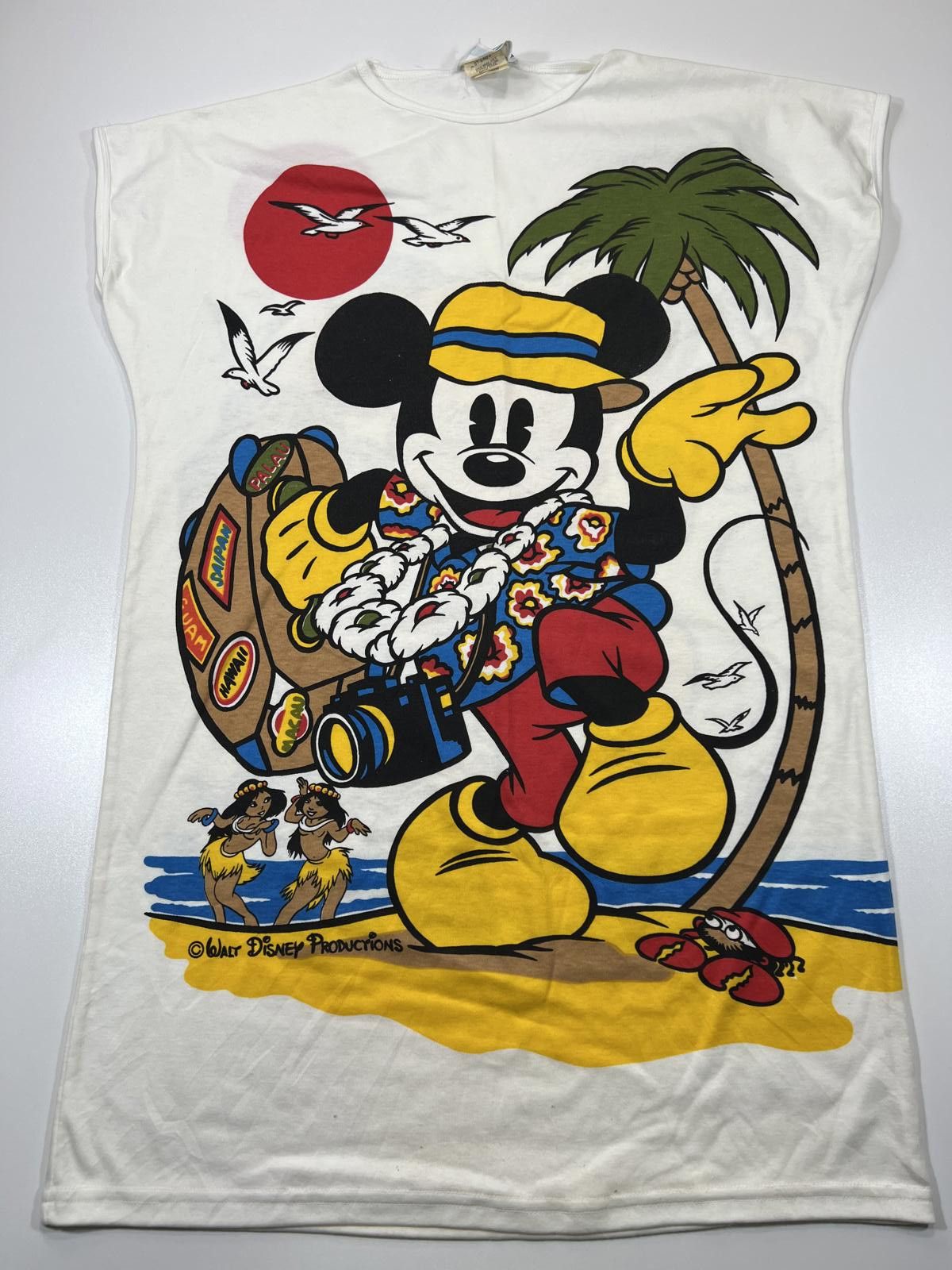 Disney Vintage Walt Disney Productions Mickey Mouse Travel T-Shirt Size ONE SIZE - 1 Thumbnail