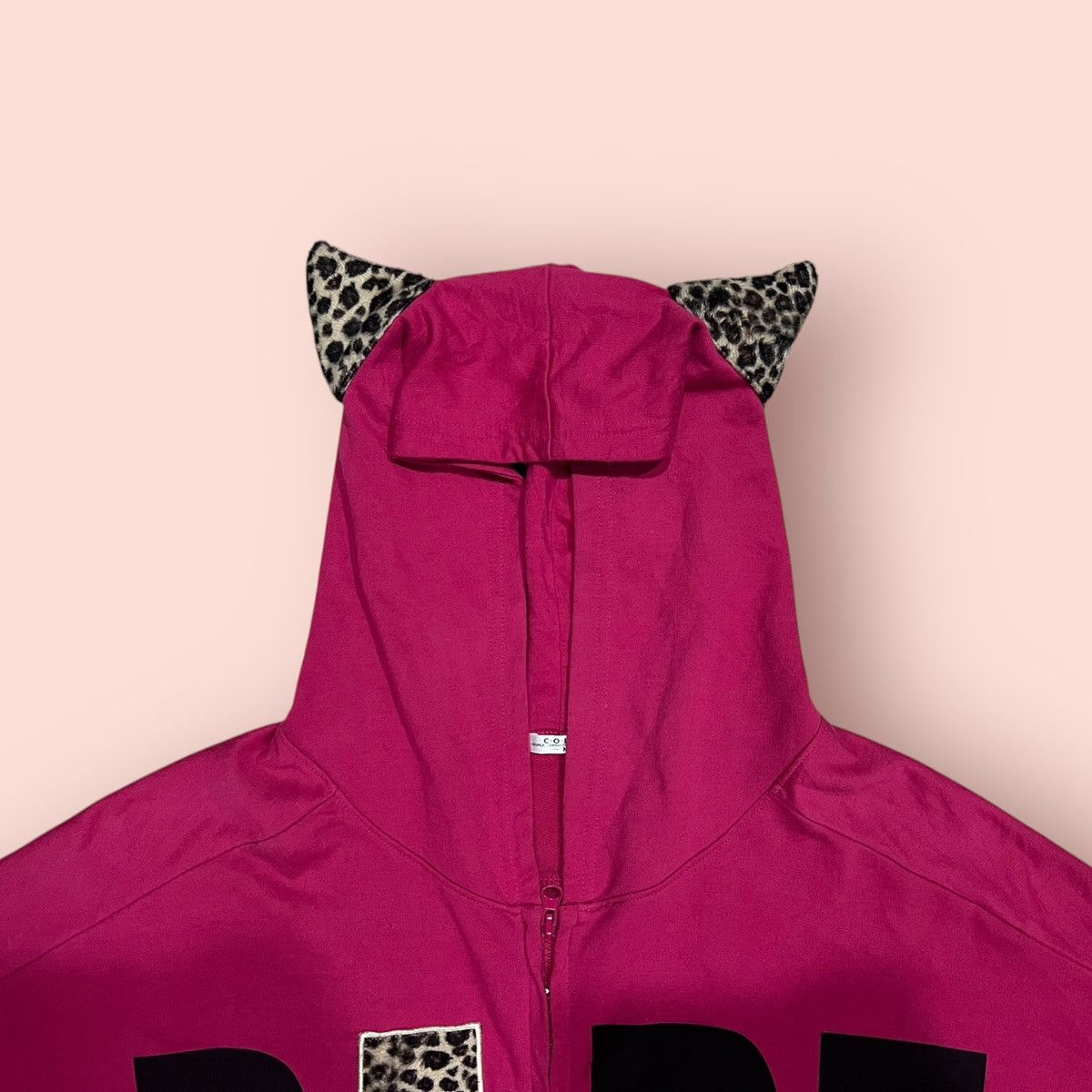 Japanese Brand VINTAGE COLZA JAPAN LEOPARD EARS HOODIE Size M / US 6-8 / IT 42-44 - 13 Thumbnail