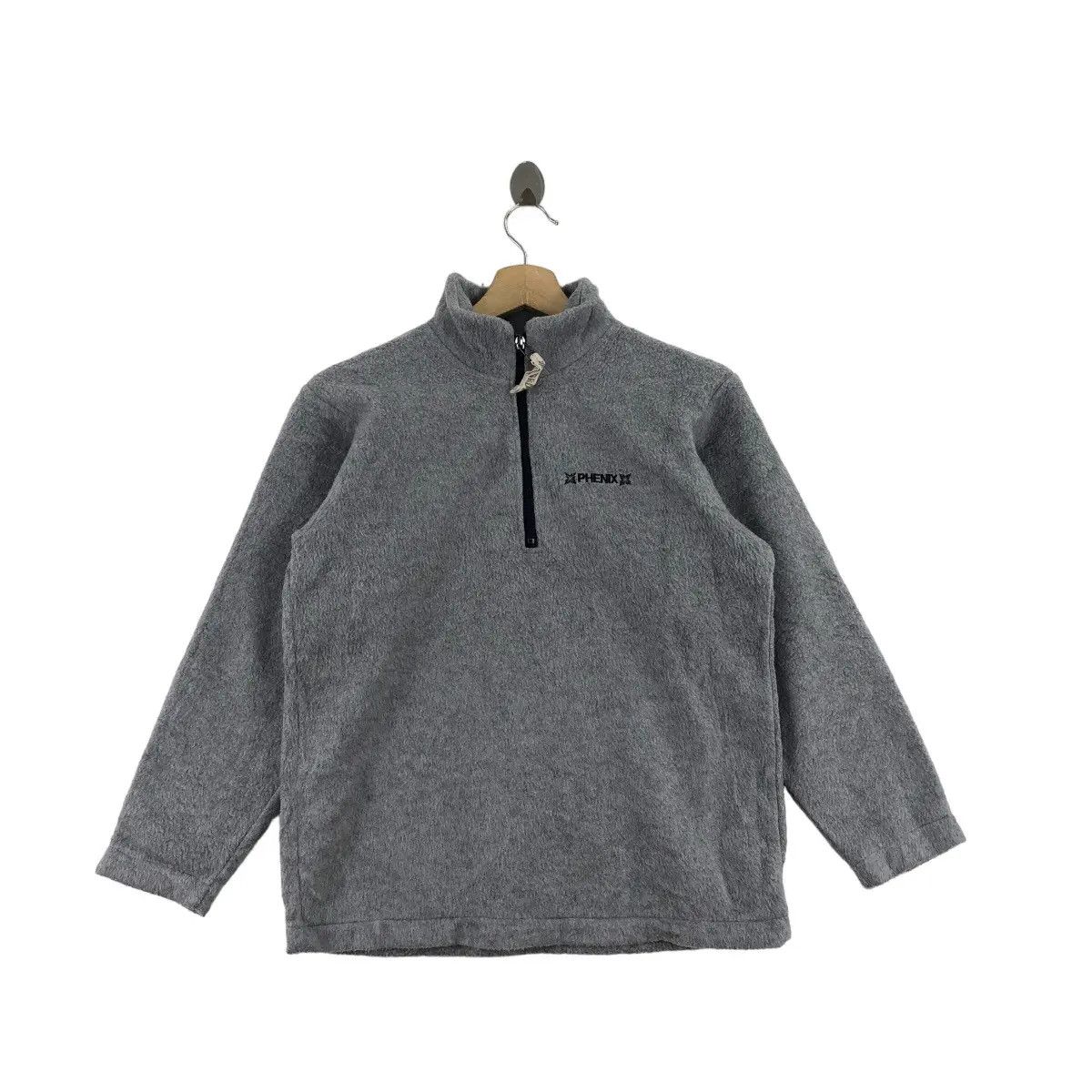 Phenix Vtg PHENIX JAPAN Outdoor Henley Gray Fleece Sweater Pullover Size S / US 4 / IT 40 - 1 Thumbnail