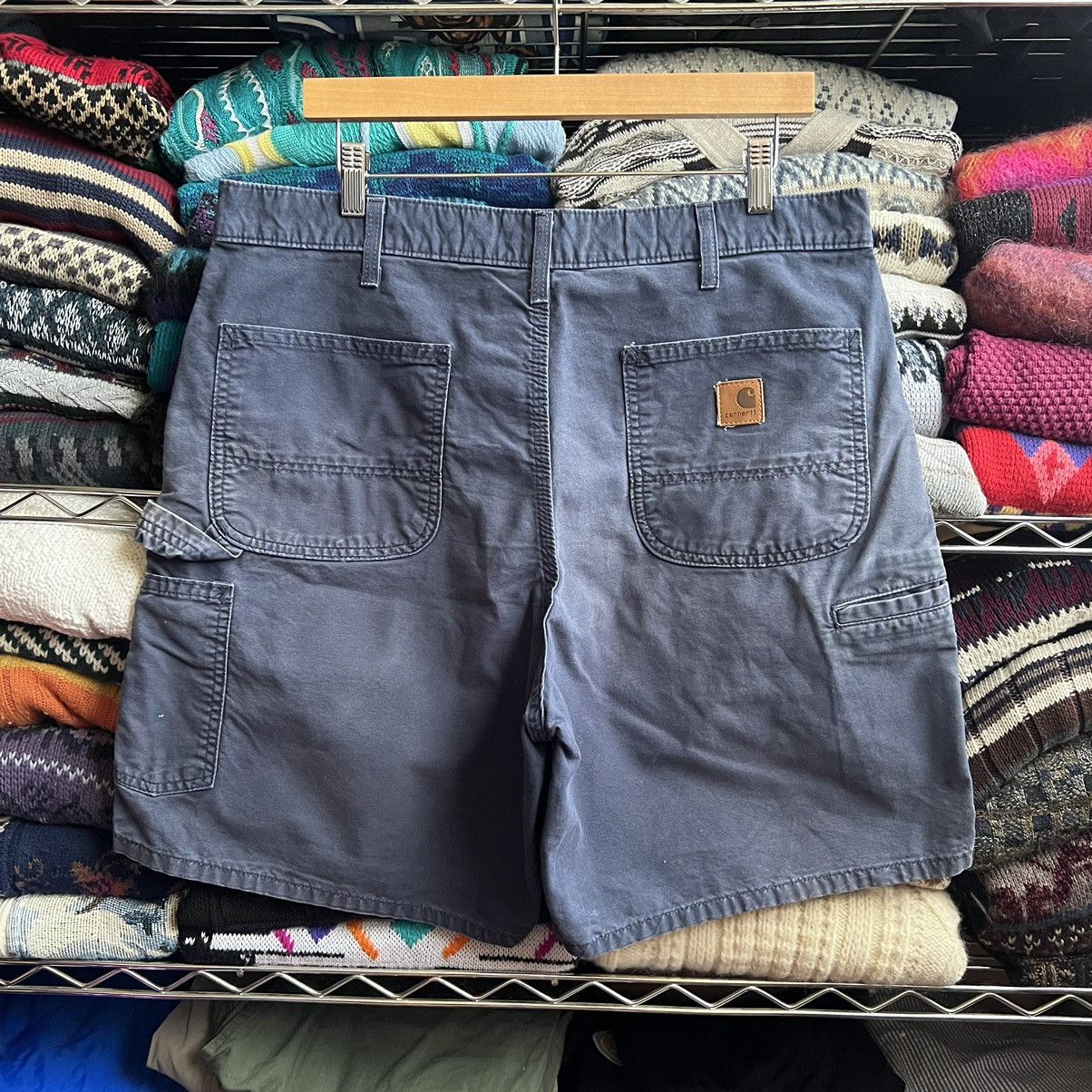 Carhartt × Vintage Carhartt Navy Carpenter Shorts Size US 36 / EU 52 - 1 Thumbnail