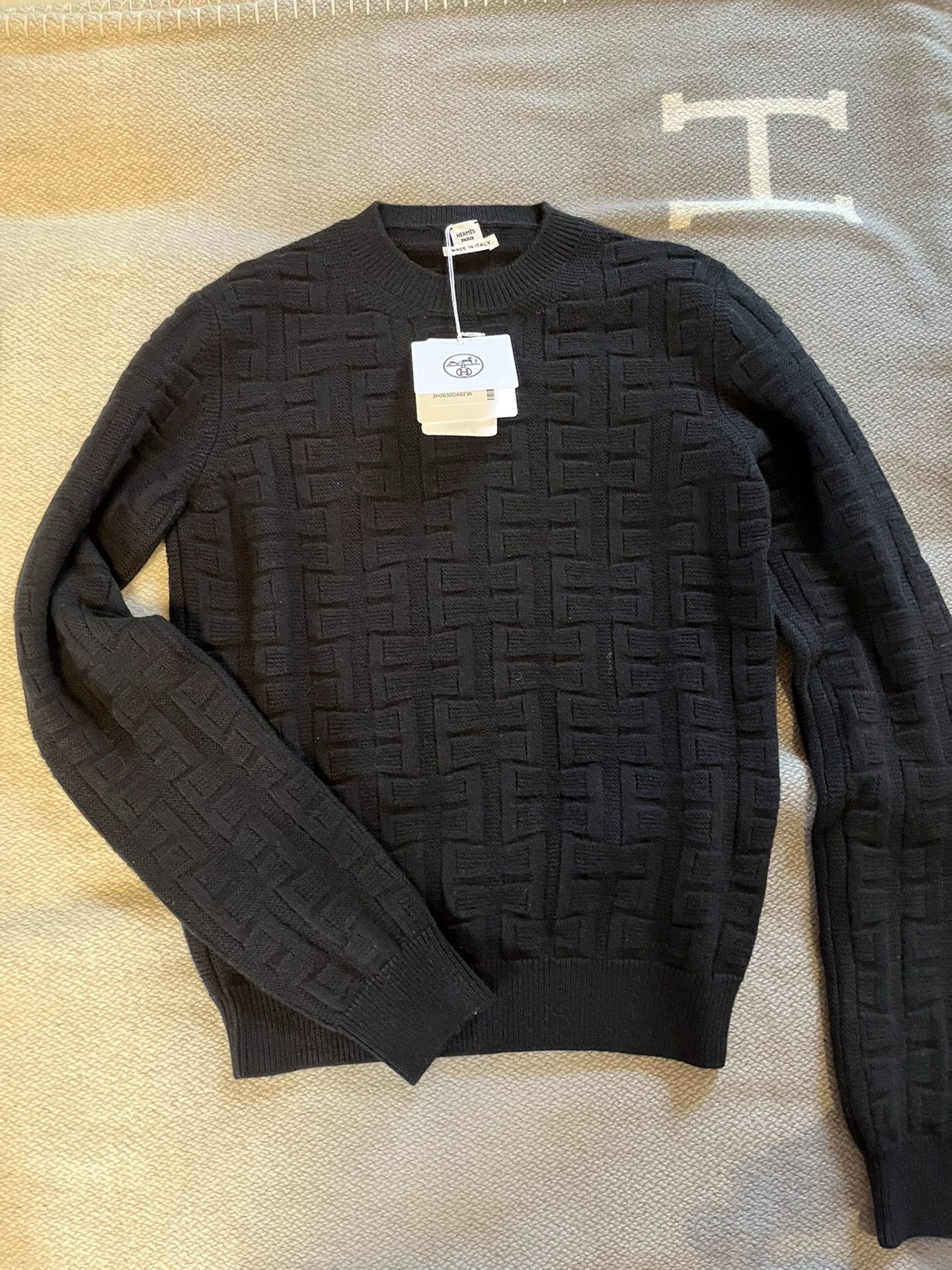 Hermes Classic Wool Sweater Black - dmc