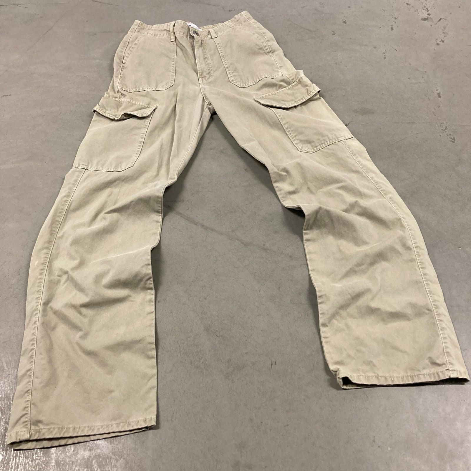 Vintage × Zara vintage Y2K Zara flared cargo pants 26x31 Size US 26 / EU 42 - 1 Thumbnail