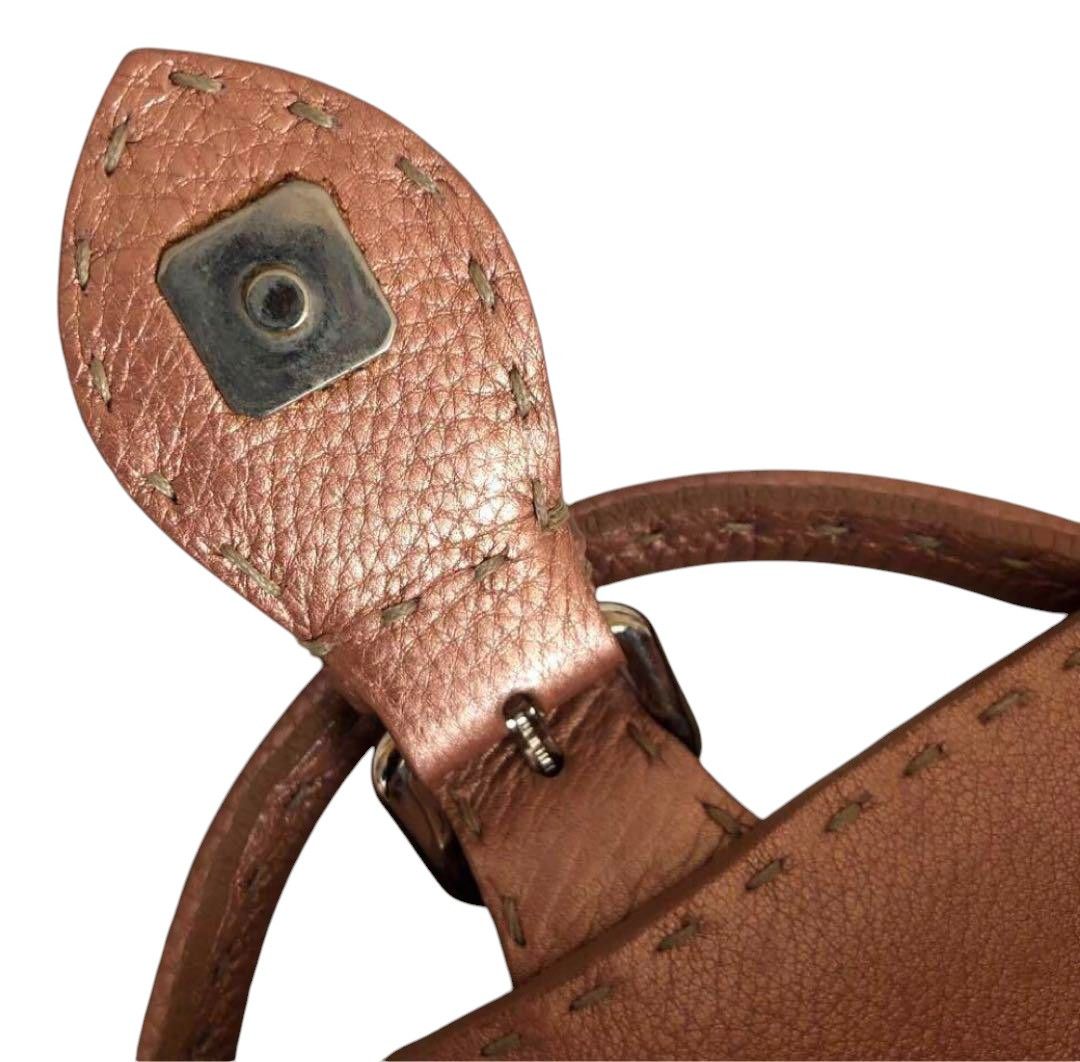 Fendi Fendi - Selleria Pink Roman Leather Handbag Shoulder Bag Size ONE SIZE - 5 Thumbnail