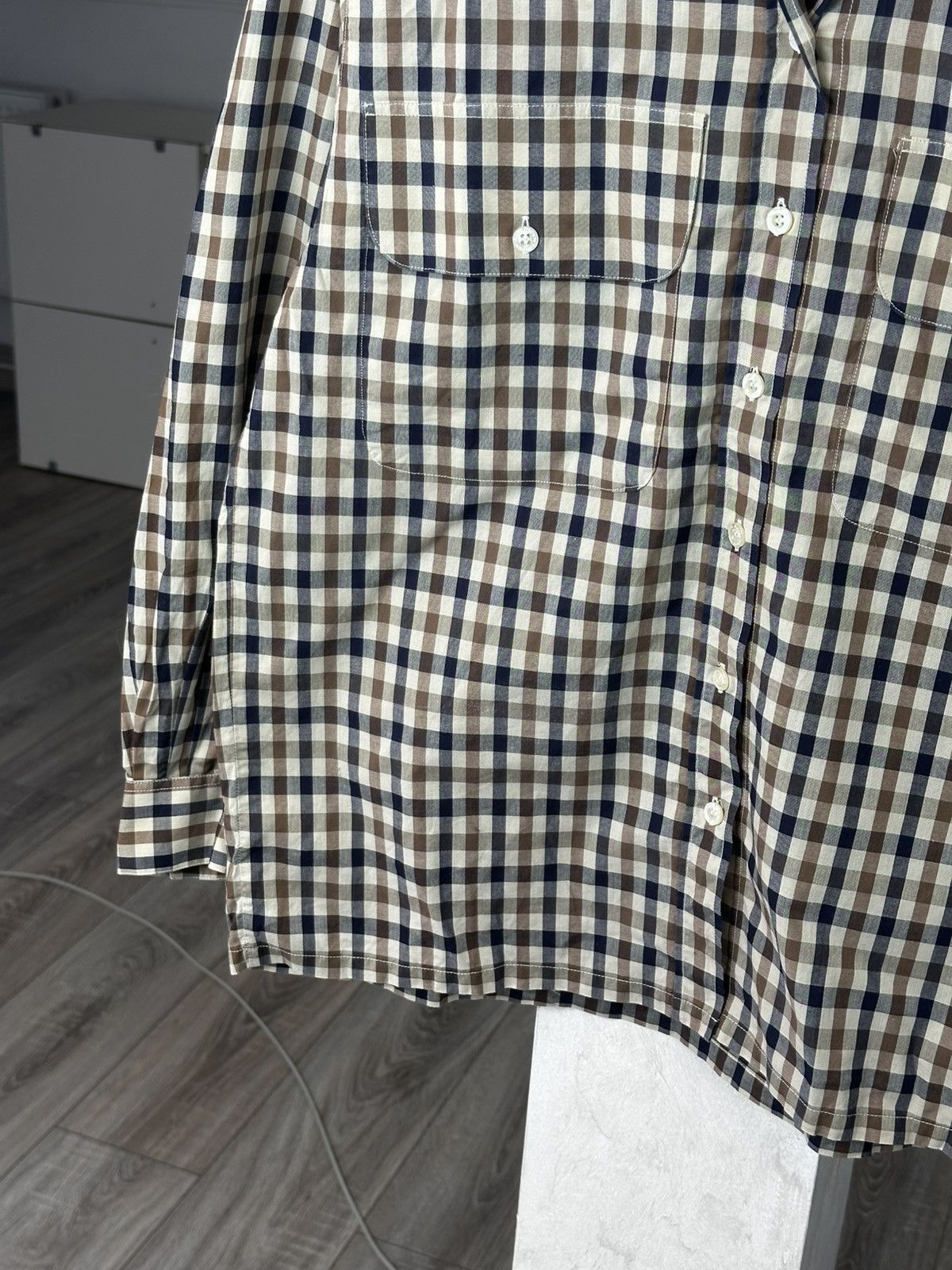 Aquascutum Aquascutum Cotton Shirt Size M Size US M / EU 48-50 / 2 - 4 Thumbnail