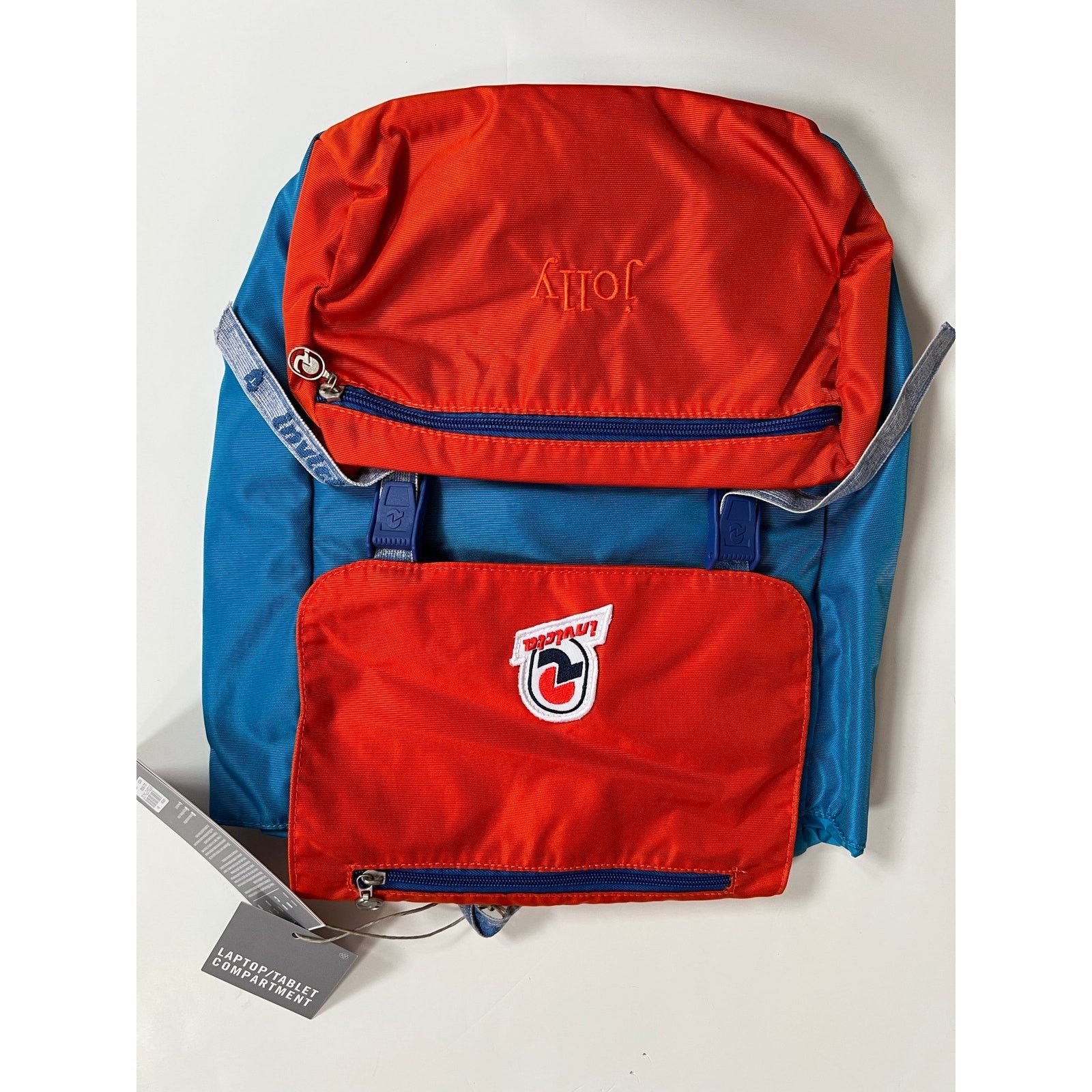 Invicta Invicta Jolly III Vintage Icon Backpack Orange/Blue/Denim | Grailed