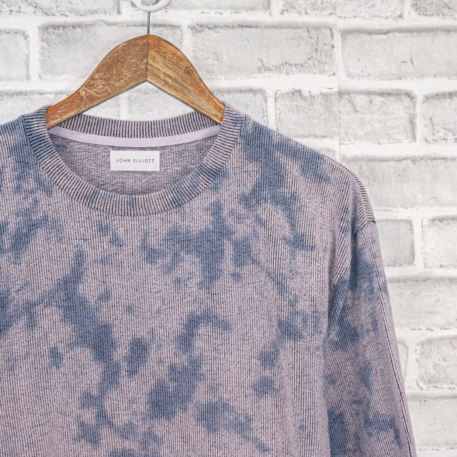 John Elliott JOHN ELLIOTT Block Terry Crewneck Pullover in Blue Ghost Dye Size US S / EU 44-46 / 1 - 5 Thumbnail