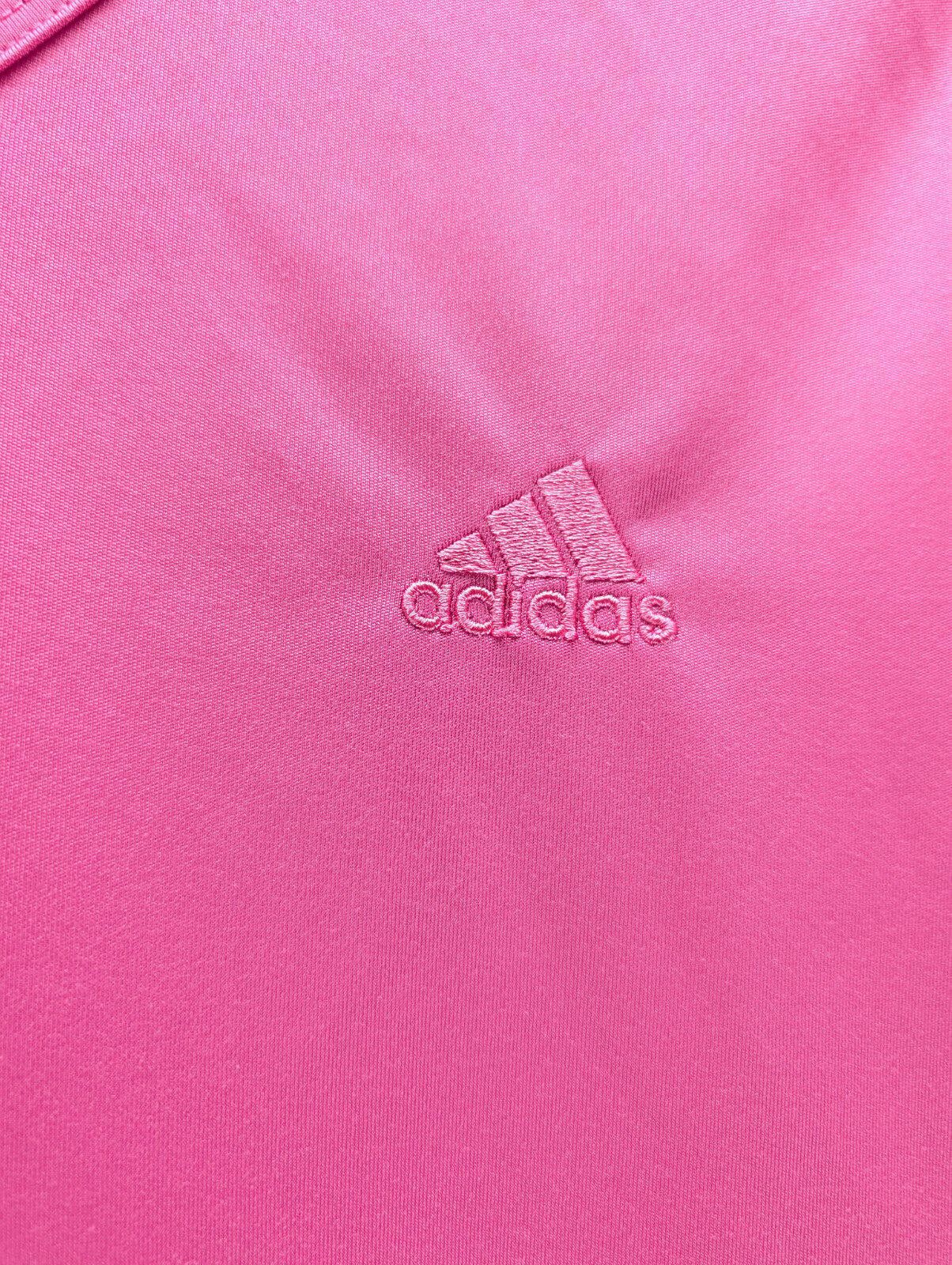 Adidas Adidas Athletic Tee Medium Climalite VNeck Pink Short Sleeve Size M / US 6-8 / IT 42-44 - 4 Thumbnail