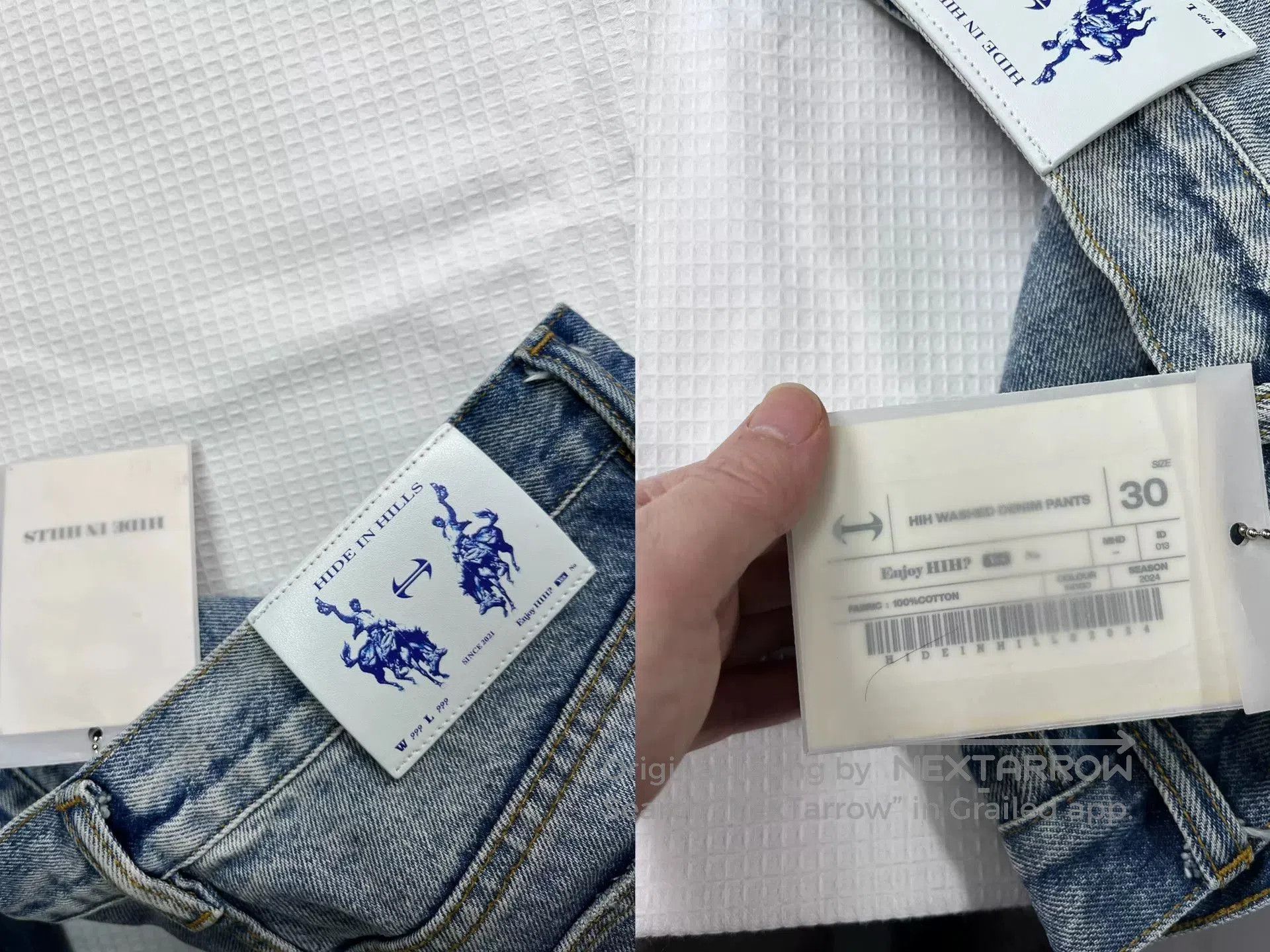 HIDEAWAYS Hide in Hills Ink Splatter Flared Washed Jeans. Size 30" / US 8 / IT 44 - 8 Thumbnail