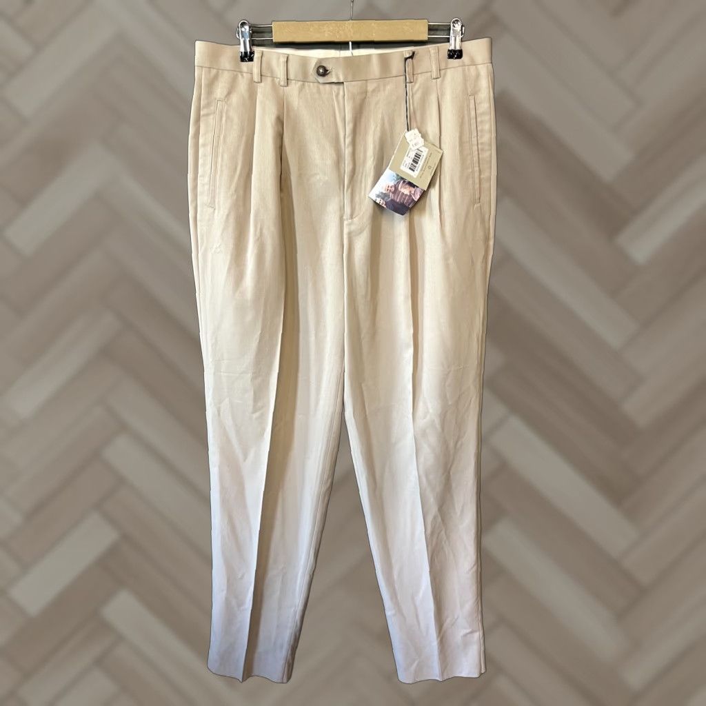 Cutter & Buck Cutter & Buck Mens Dress Pants Beige 36x36 Straight Leg NWT Size US 36 / EU 52 - 1 Thumbnail