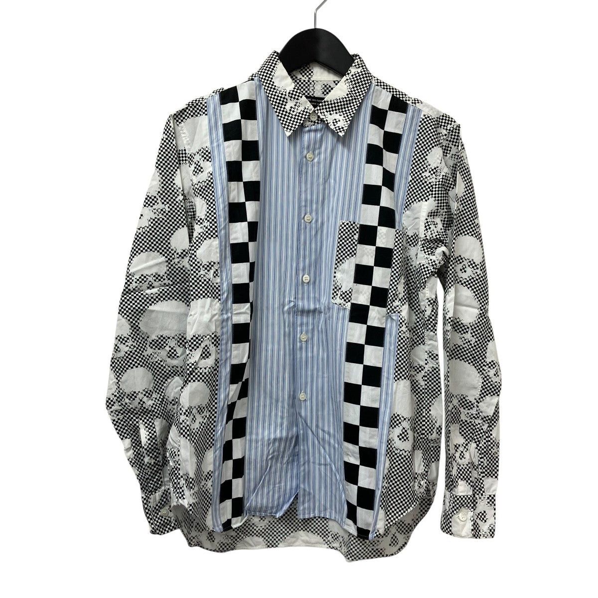 Comme des Garcons SS11 "Skull of Life" Patchwork Shirt Size US XS / EU 42 / 0 - 2 Thumbnail