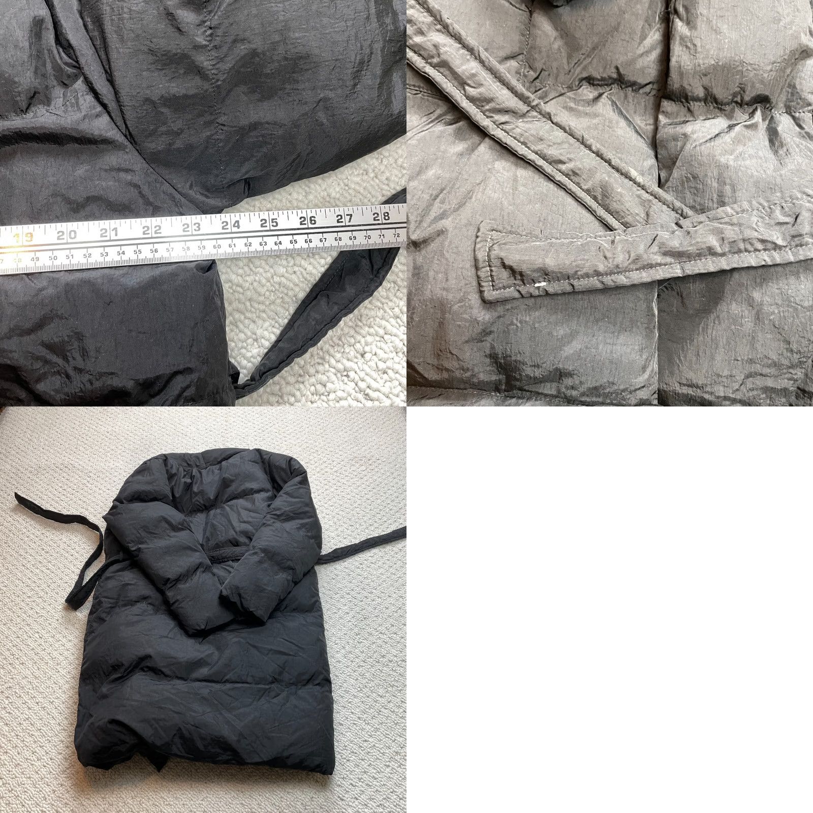 Boohoo VINTAGE Boohoo Puffer Jacket Womens 4 Long Polyester Solid Pockets Black Size 4 Regular Womens Size S / US 4 / IT 40 - 9 Thumbnail