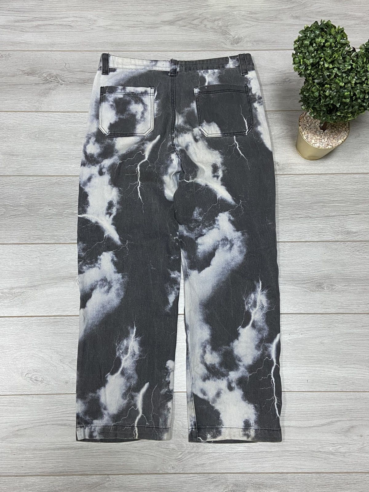 Jaded London Jaded lightning over print designer pants jeans Size US 34 / EU 50 - 8 Thumbnail