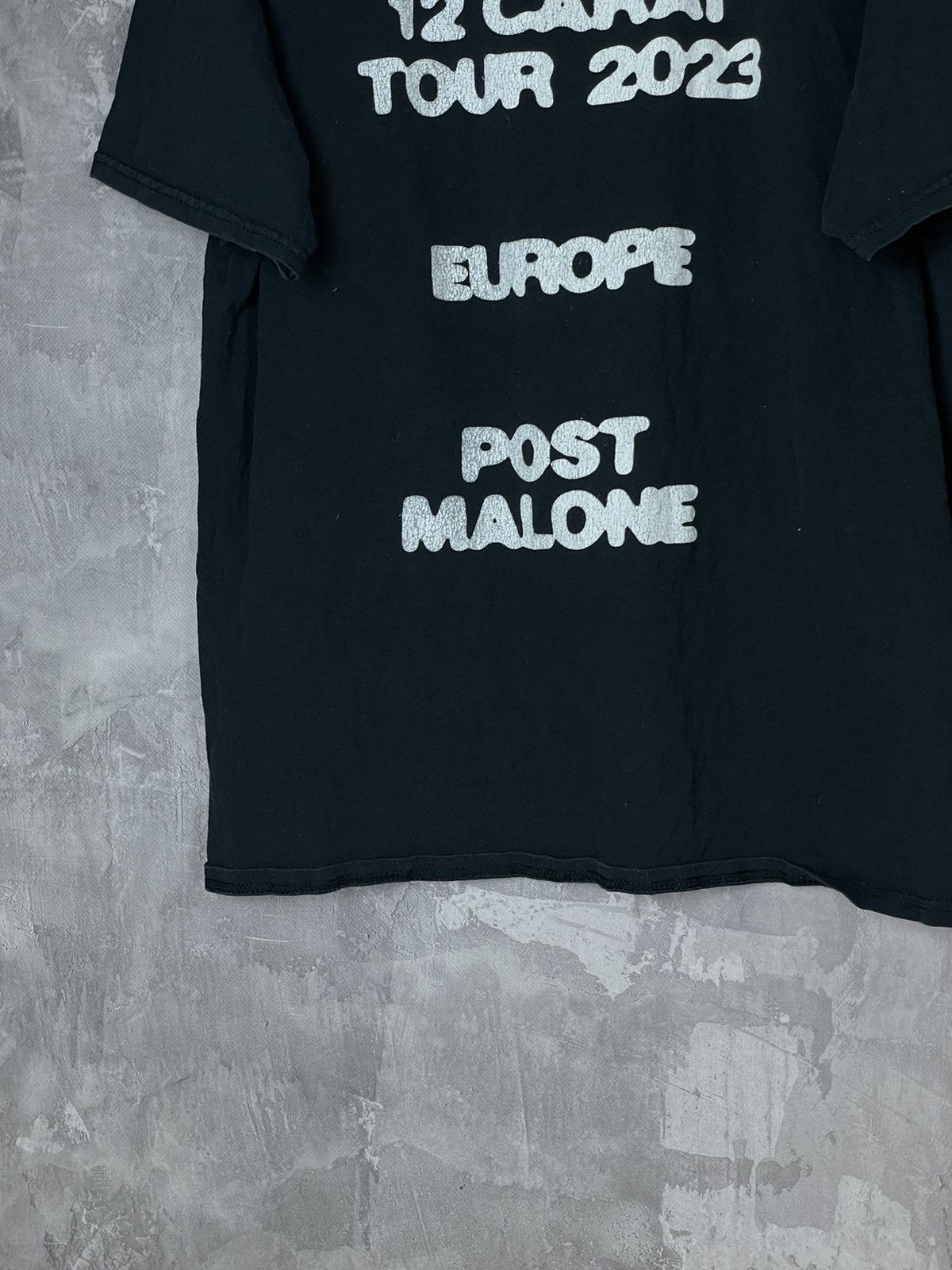 Rap Tees Post Malone Twelve Carat 2023 Tour Art Rap T-Shirt Size US L / EU 52-54 / 3 - 12 Thumbnail