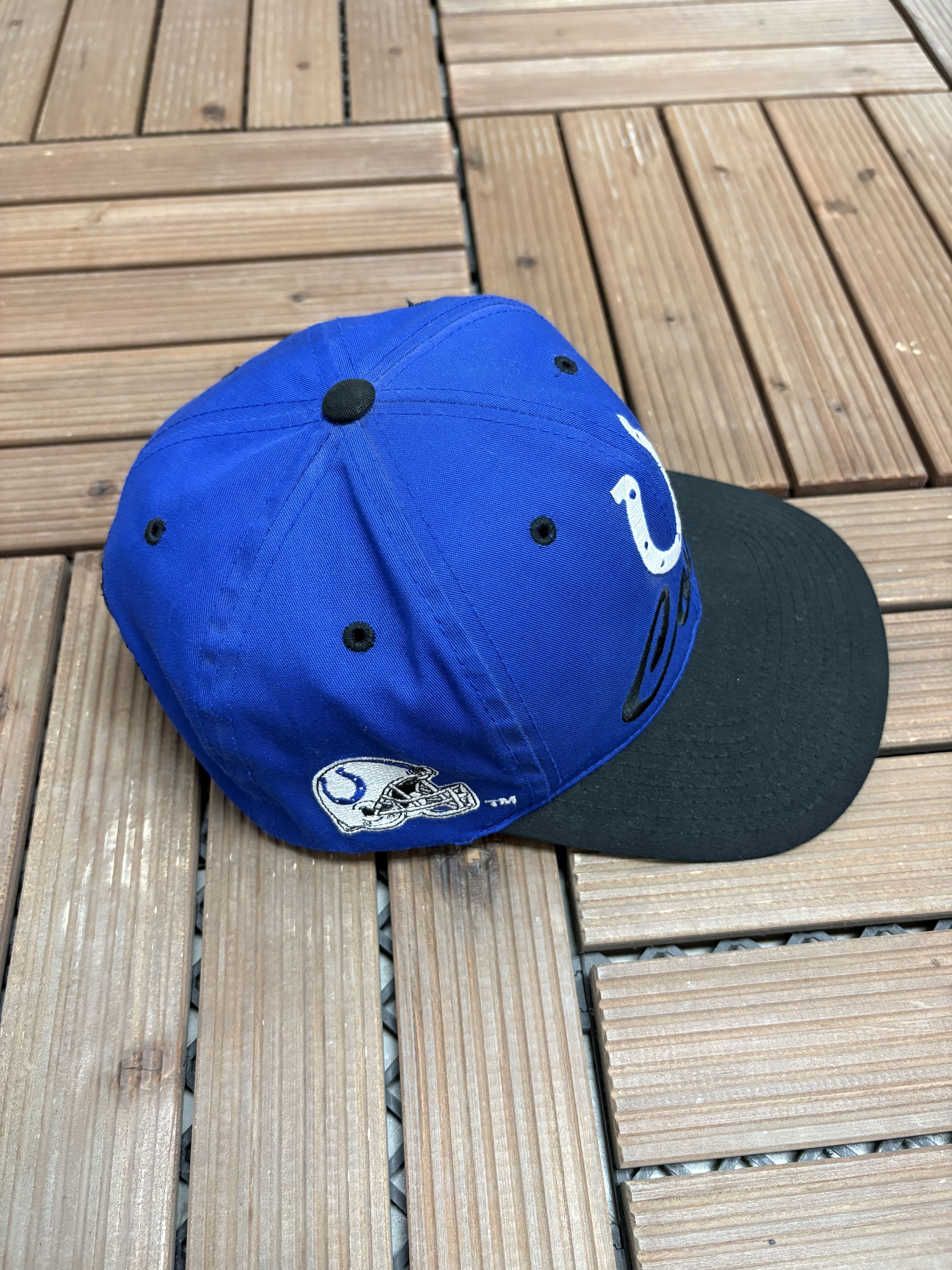 Vintage Indianapolis Colts Embroidered Vintage Blue Snap Back Hat Size ONE SIZE - 4 Thumbnail