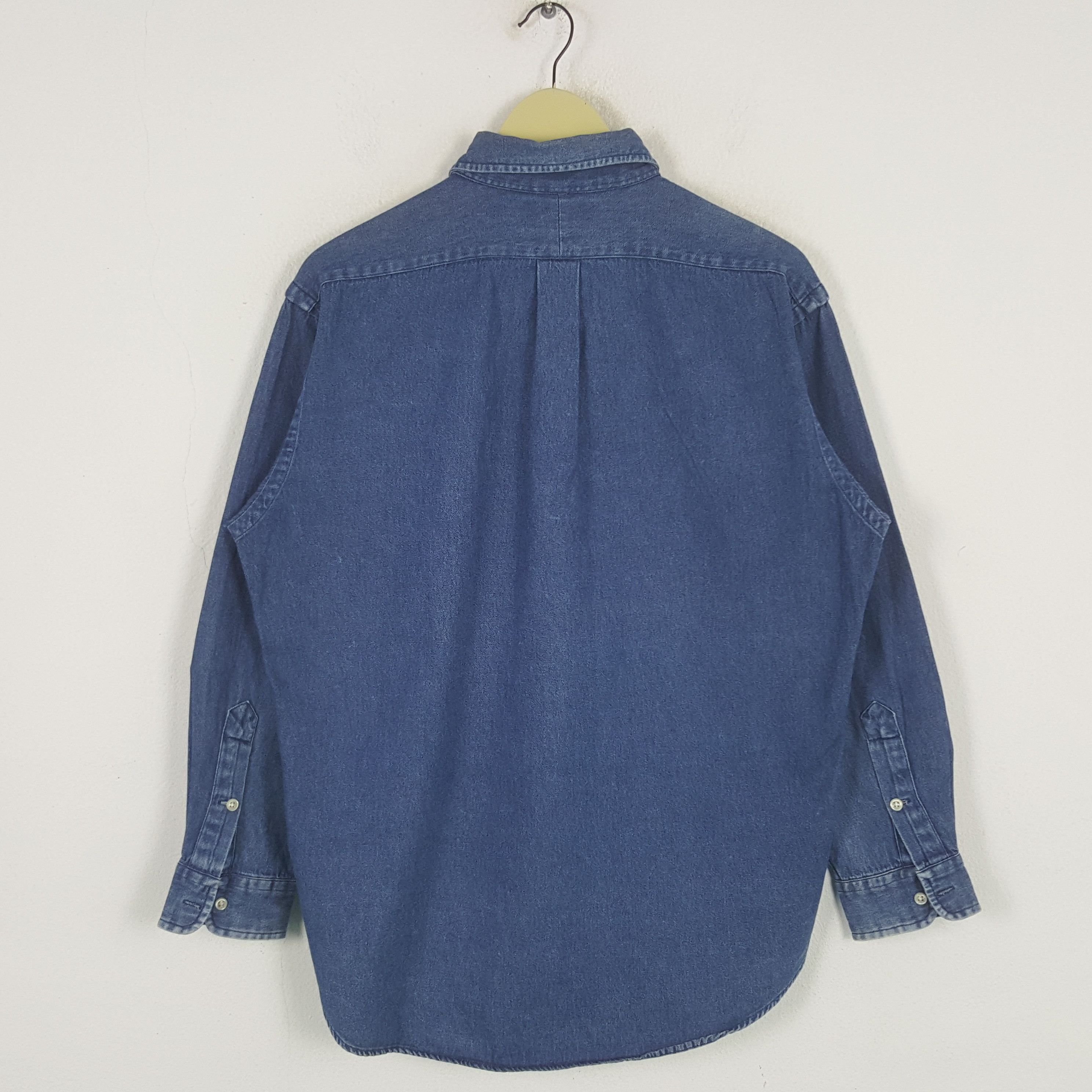 Polo Ralph Lauren Vintage POLO RALPH LAUREN Denim Button Up Shirt Size US L / EU 52-54 / 3 - 3 Thumbnail