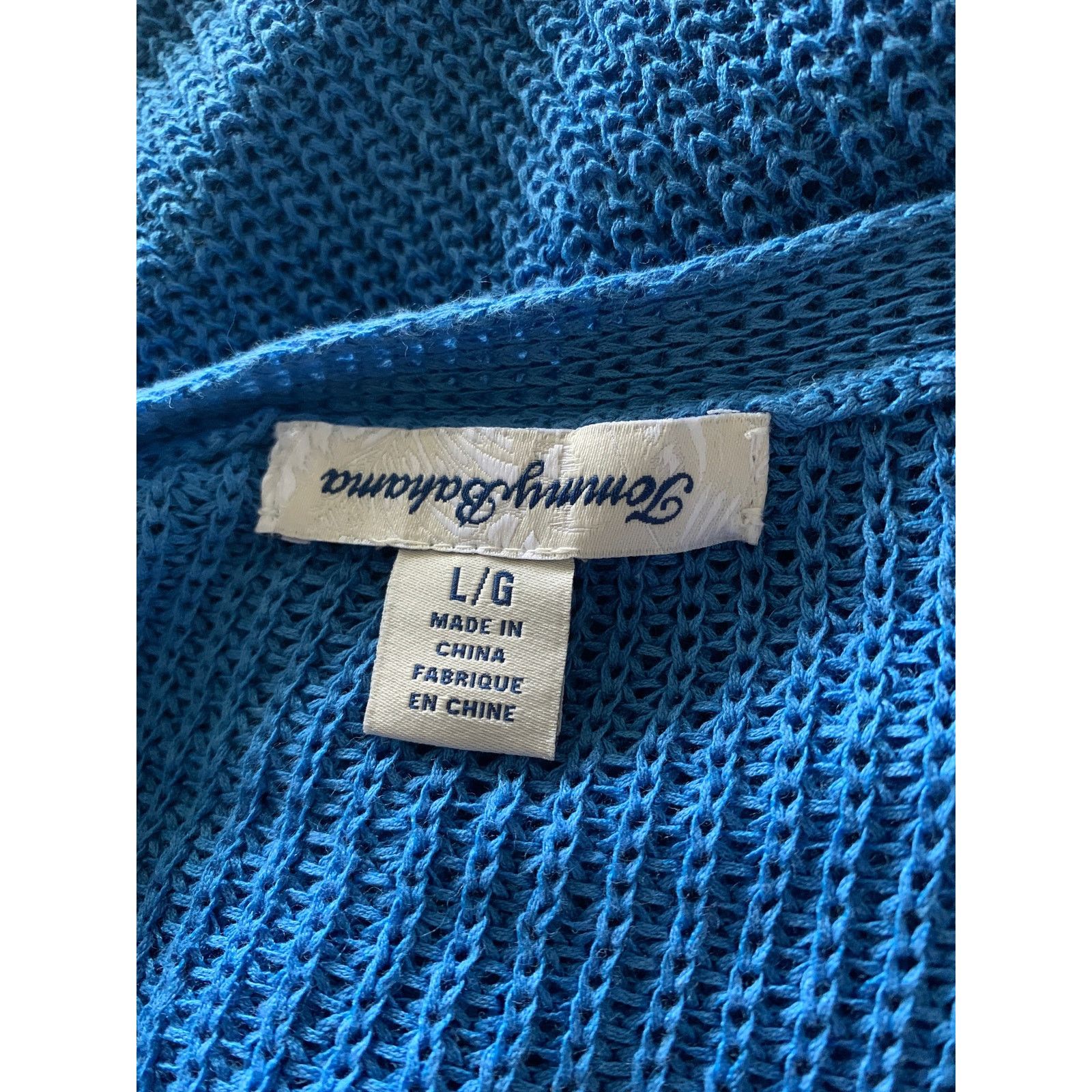 Tommy Bahama Tommy Bahama Women's Size Large Knit Sweater Top Linen Blend Size L / US 10 / IT 46 - 11 Thumbnail