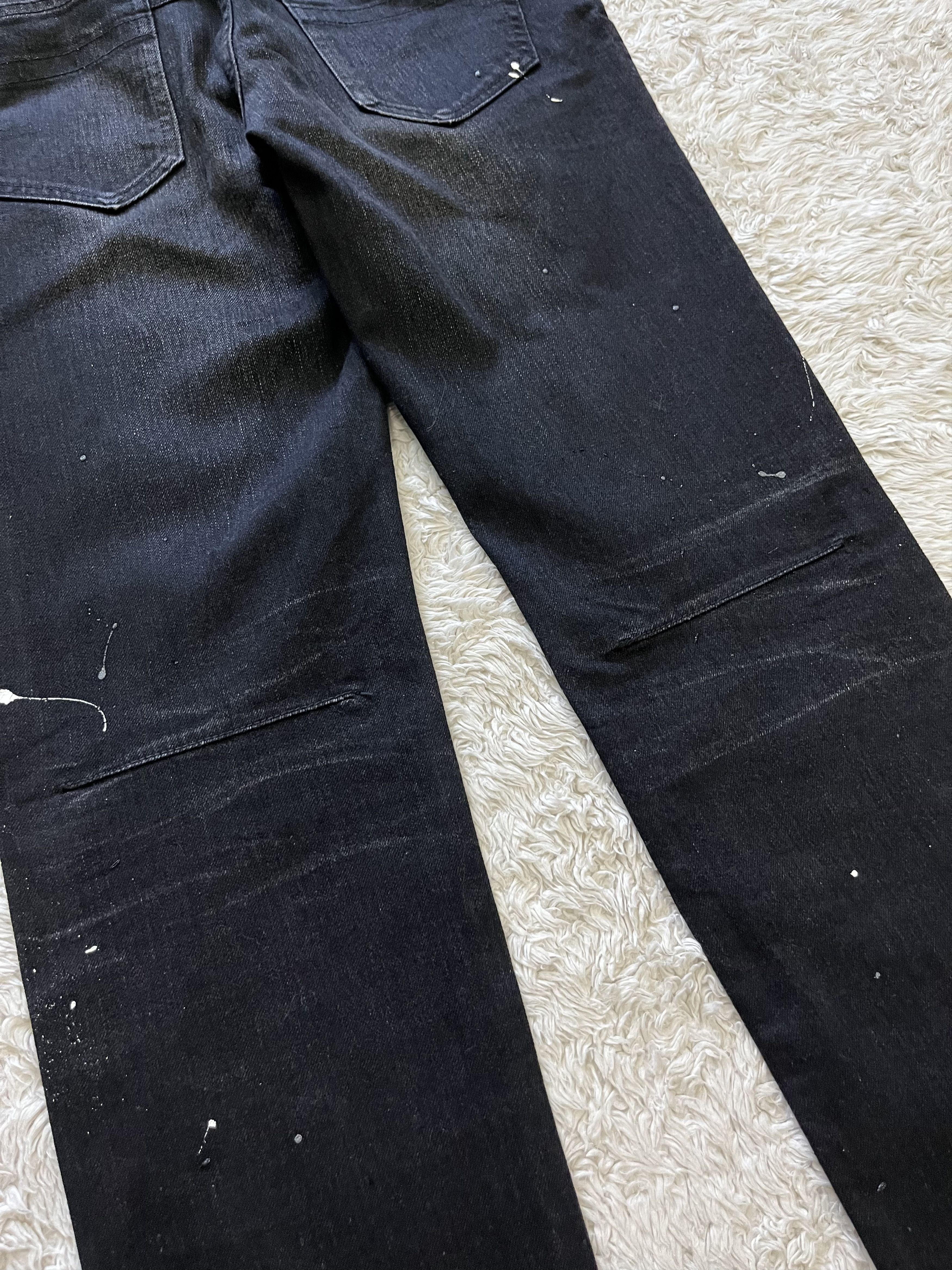 Number (N)ine number nine darting paint splatter denim Size US 31 - 14 Thumbnail