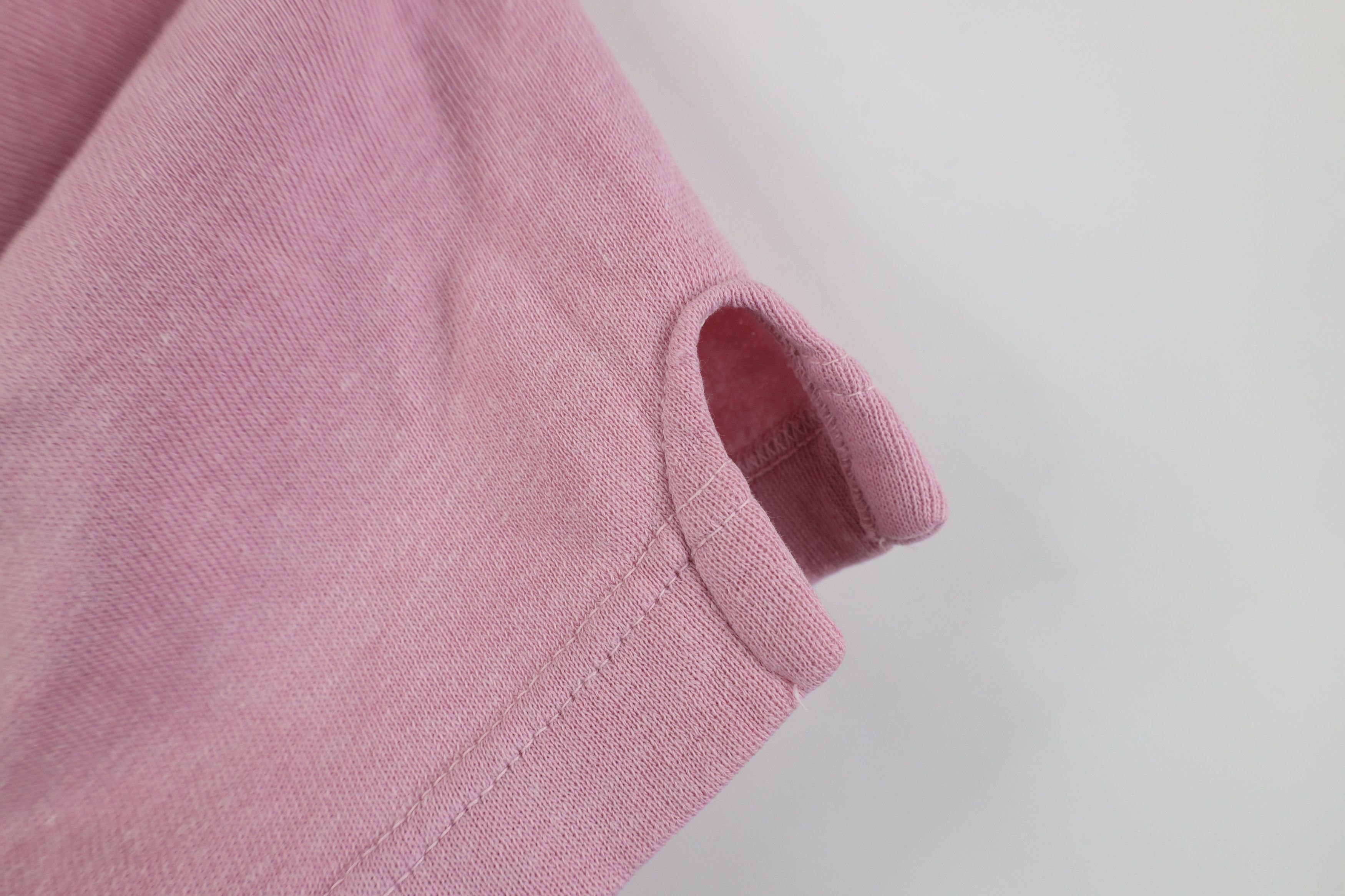 Vintage Vintage 70s Streetwear Short Sleeve Sweatshirt Pink USA Size L / US 10 / IT 46 - 5 Thumbnail