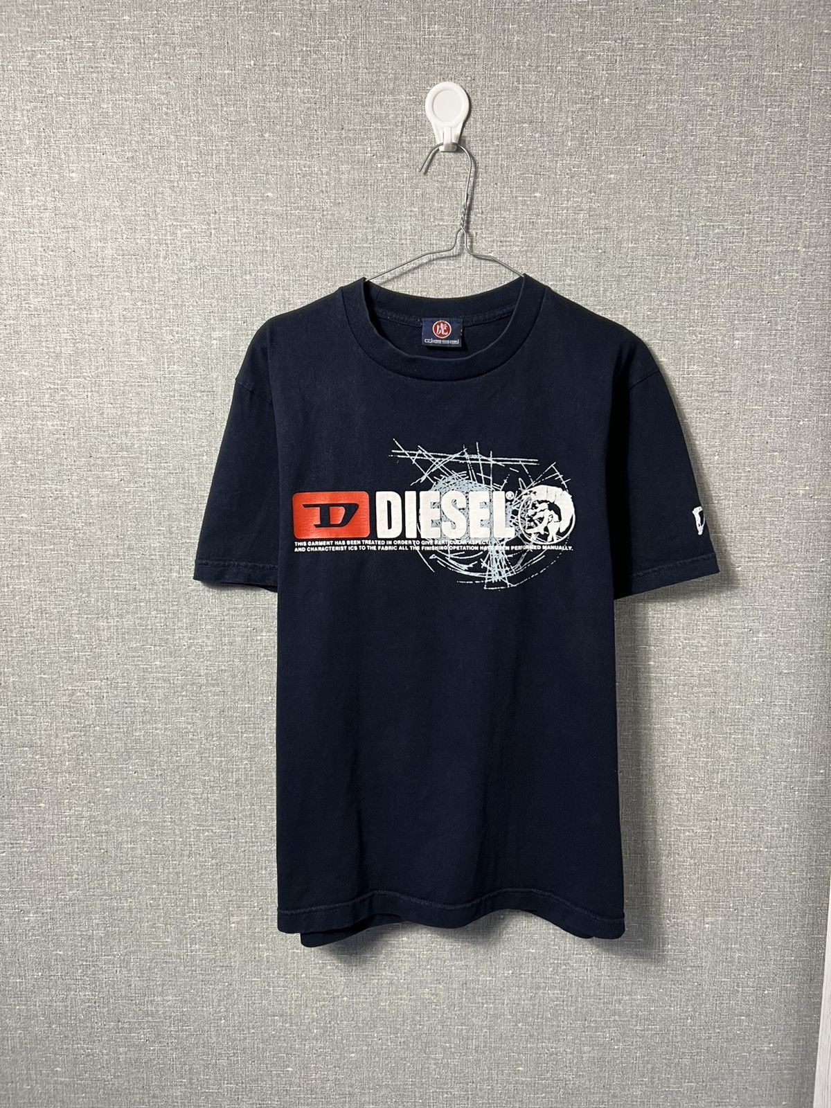 Diesel Y2K Diesel Spellout Script Logo Vintage T Shirt Rare Size US M / EU 48-50 / 2 - 1 Thumbnail