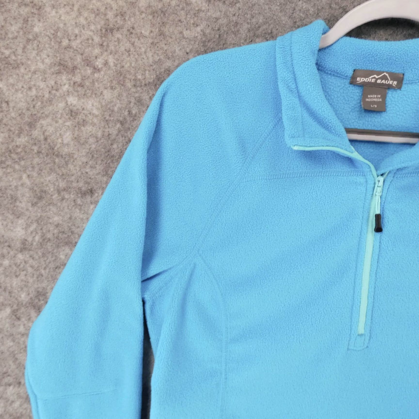 Eddie Bauer Eddie Bauer Pullover Womens Large Lon Sleeve Fleece 1/4 Zip Blue Size L / US 10 / IT 46 - 3 Thumbnail