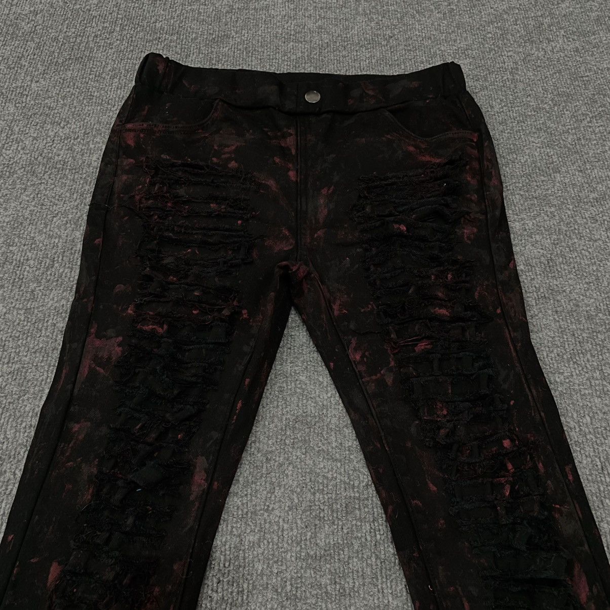 Japanese Brand Japanese Sex Pot Revenge Destroyed Denim Punk Vkei Style Size 30" / US 8 / IT 44 - 4 Thumbnail