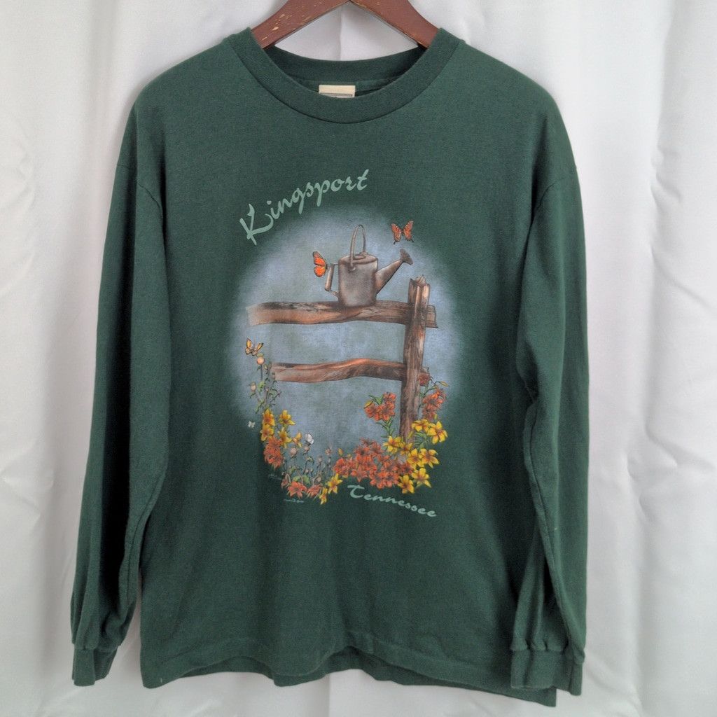 Vintage Vintage USA Made Kingsport TN Long Sleeve T-Shirt Large Size US L / EU 52-54 / 3 - 2 Thumbnail