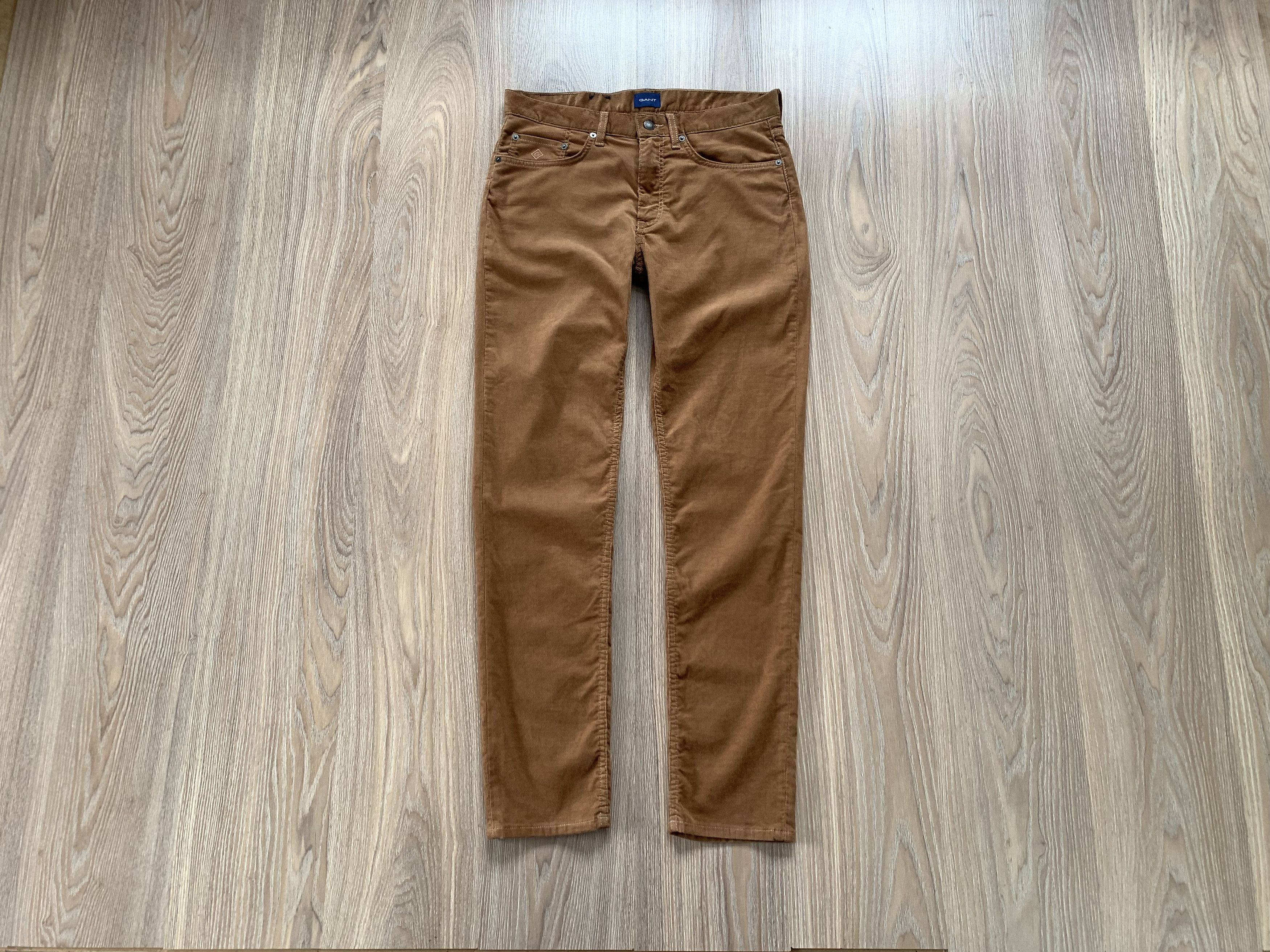 Gant GANT Hayes Slim Brown Corduroy Pants Size US 32 / EU 48 - 1 Thumbnail