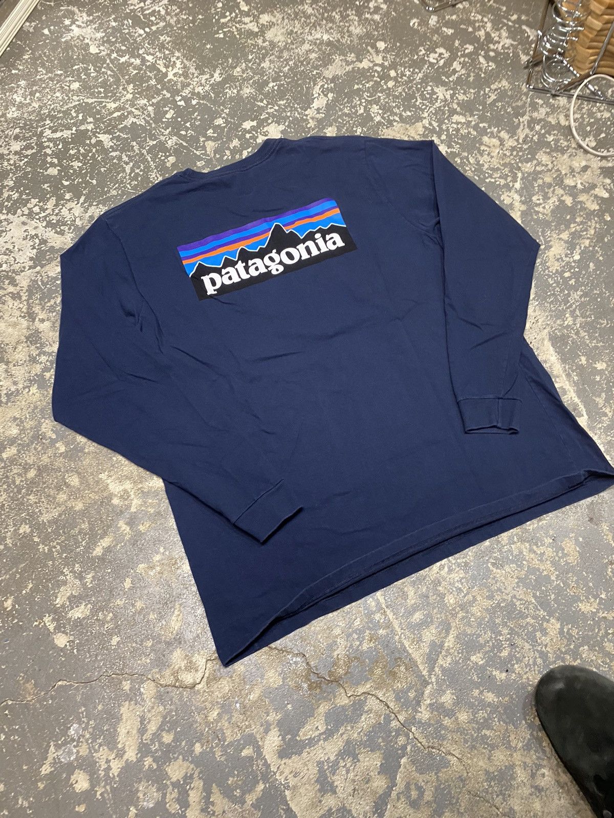 Patagonia × Vintage Patagonia Organic Cotton Long Sleeve Tshirt Size US XL / EU 56 / 4 - 10 Thumbnail