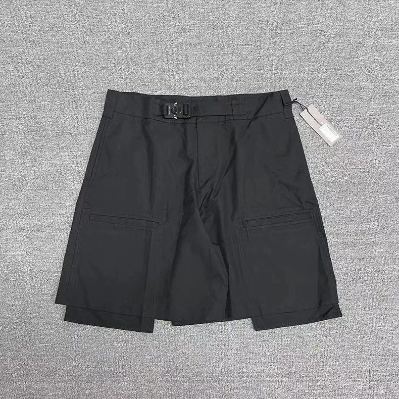 Dior Dior Black Satin Cargo Shorts with Buckles Size US 36 / EU 52 - 1 Thumbnail