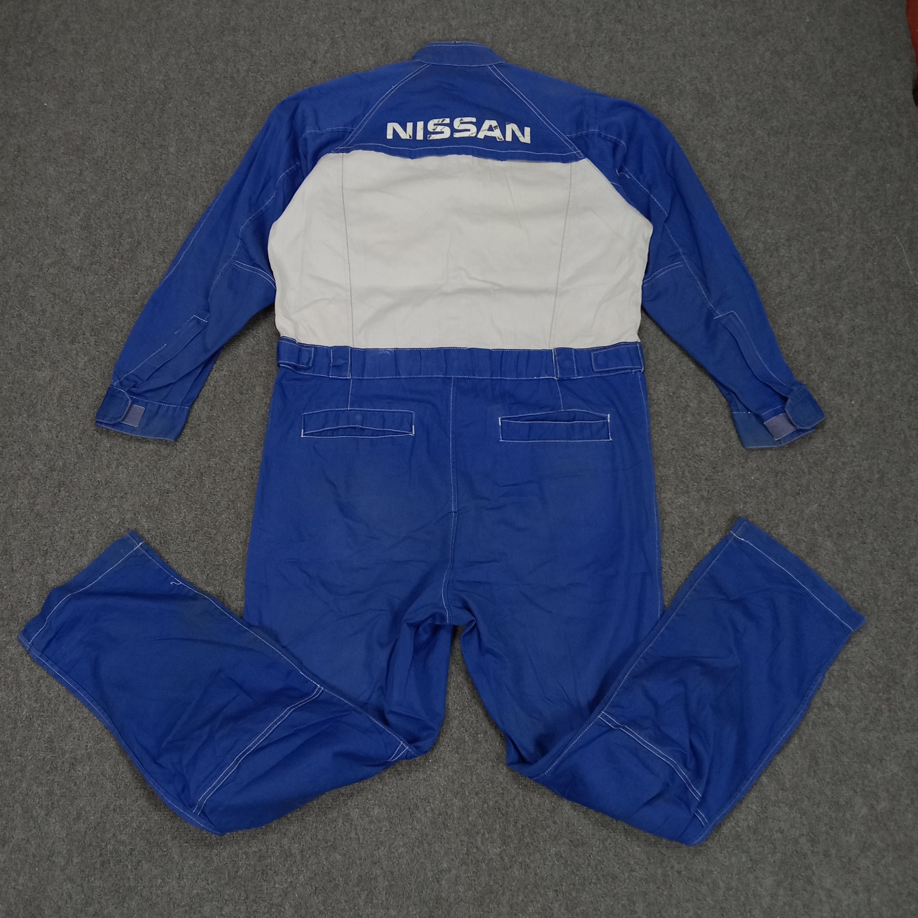 Vintage Nissan Japanese Racing Team Uniform Coverall Jacket Size US XL / EU 56 / 4 - 1 Thumbnail