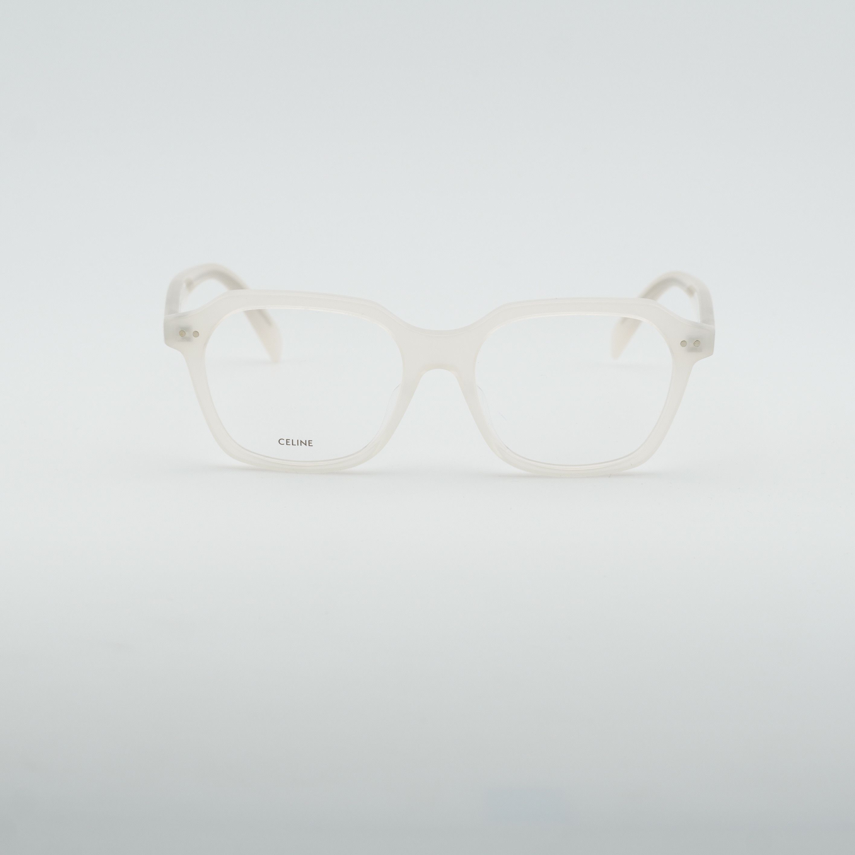 Celine Celine CL50127I 025 Eyeglasses Ivory 52mm Square Frame Size ONE SIZE - 7 Thumbnail
