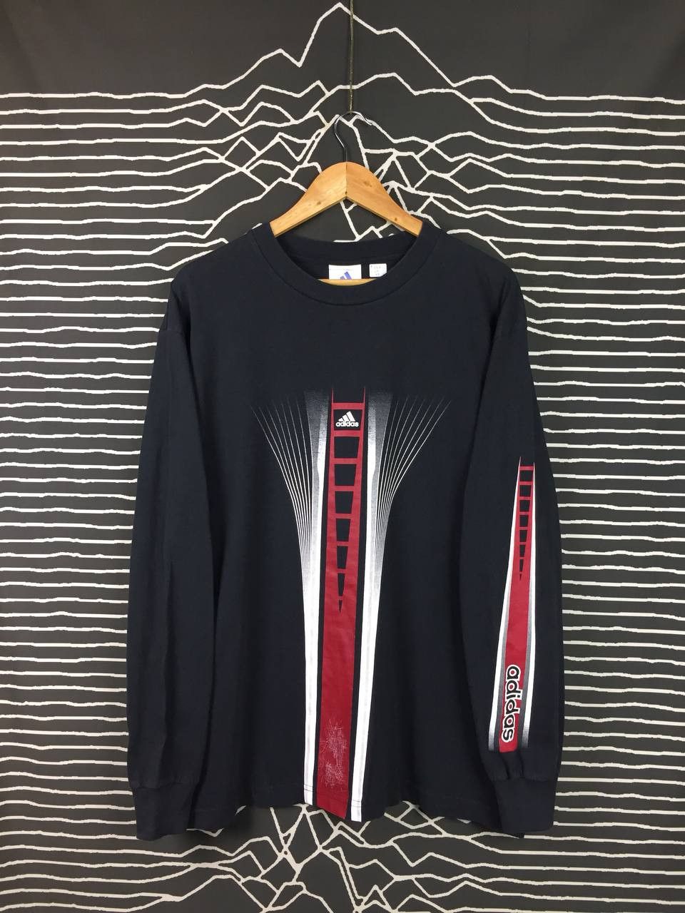 Adidas Vtg Adidas Equipment Sportswear Longsleeve Tee Size US M / EU 48-50 / 2 - 1 Thumbnail