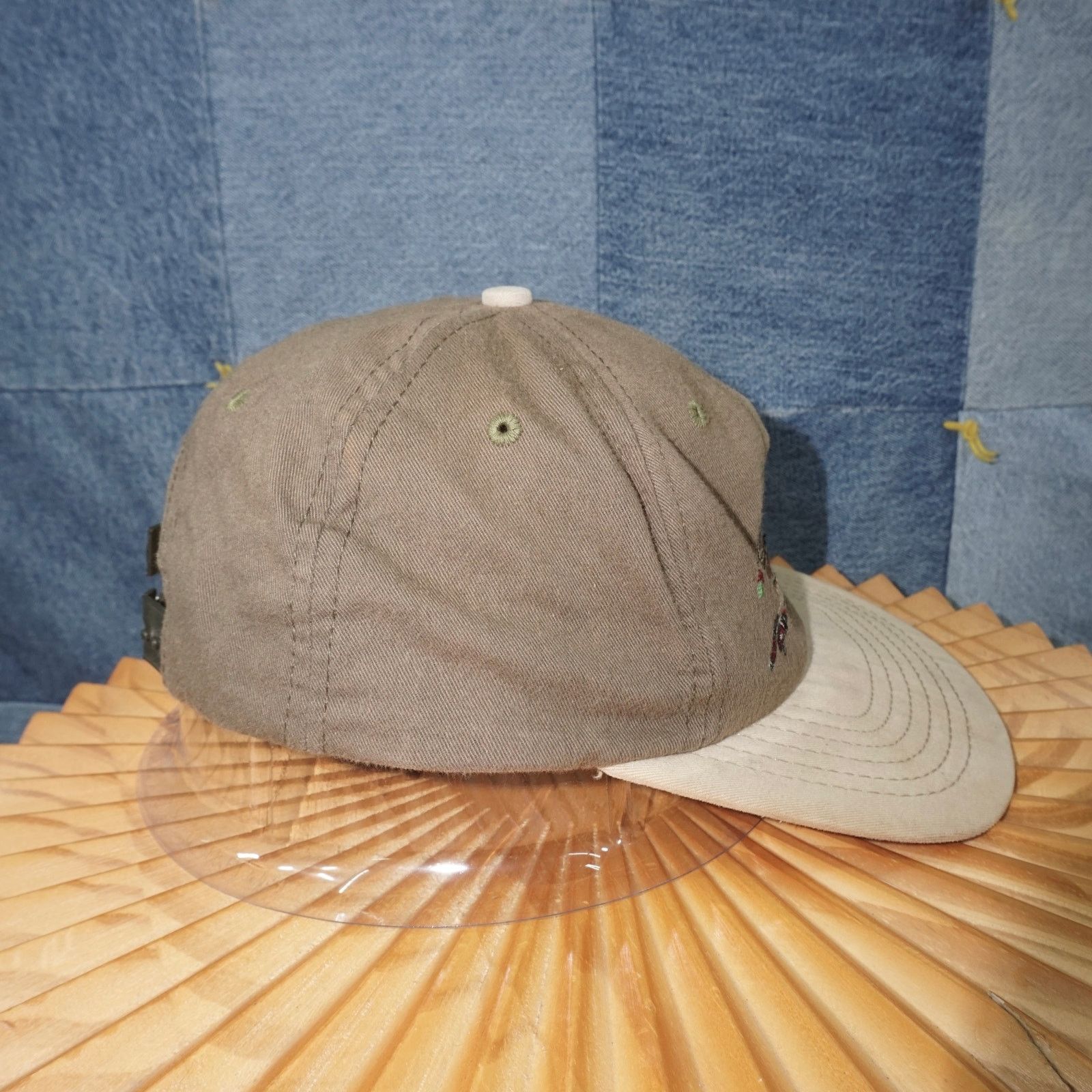 Vintage OSFA - Vintage 1990s fishing bag embroidered essential hat Size ONE SIZE - 4 Thumbnail