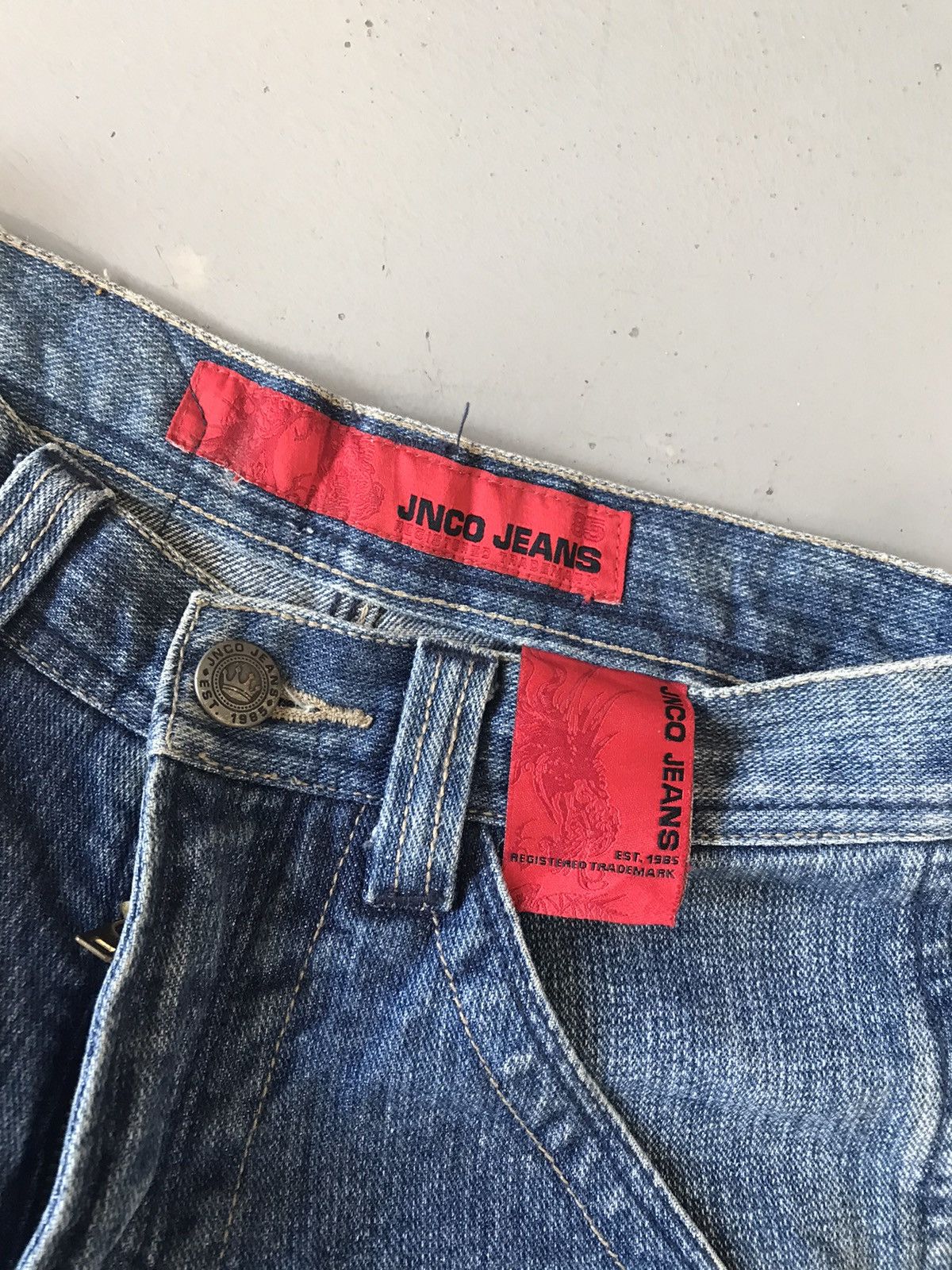 JNCO × Southpole × Vintage Vintage 90s Jnco 👑 🐉 embroidered denim (kids size) Size 25" / US 0 / IT 36 - 5 Thumbnail